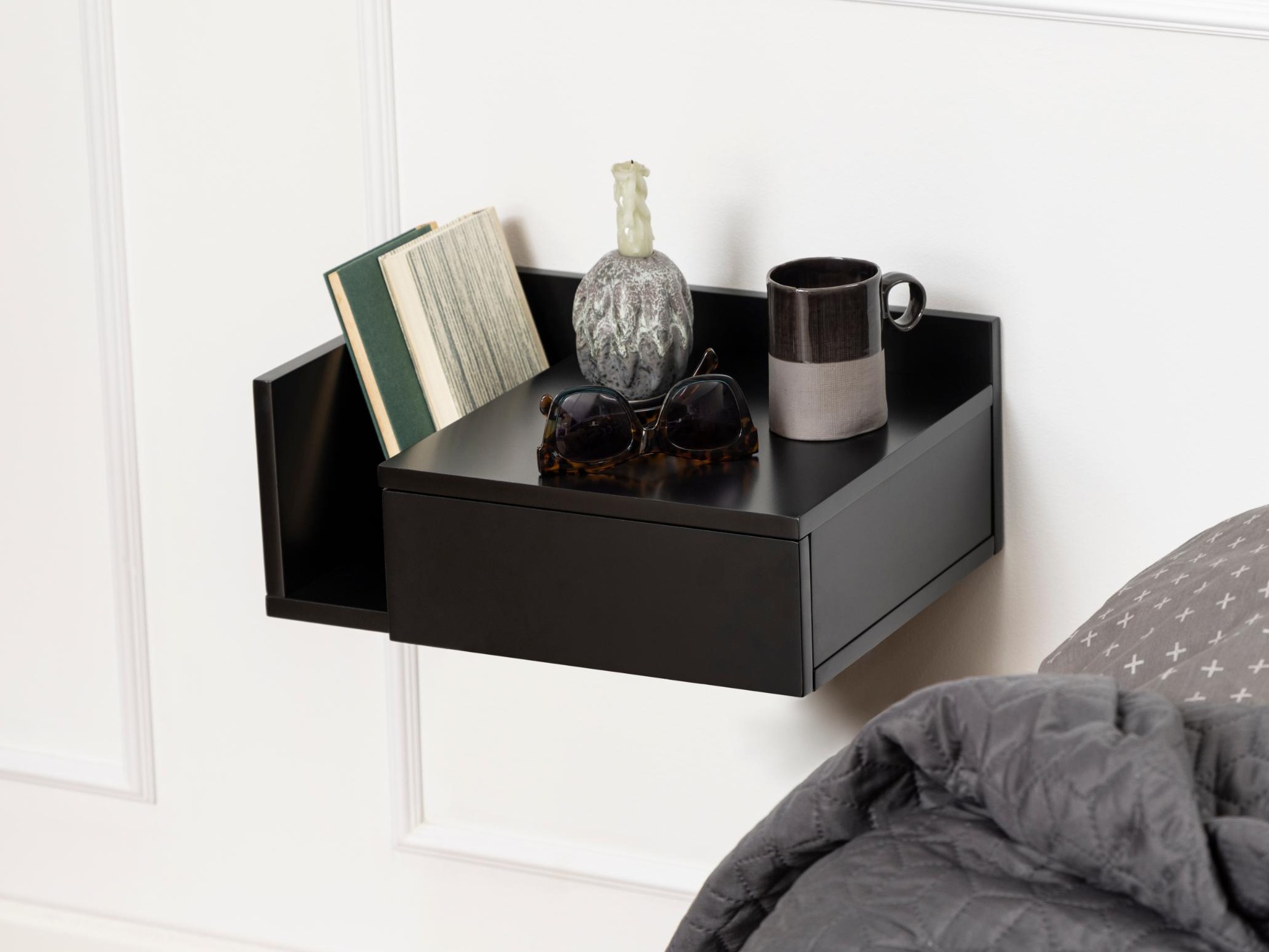 Table de chevet Norsica 969 (Noir)