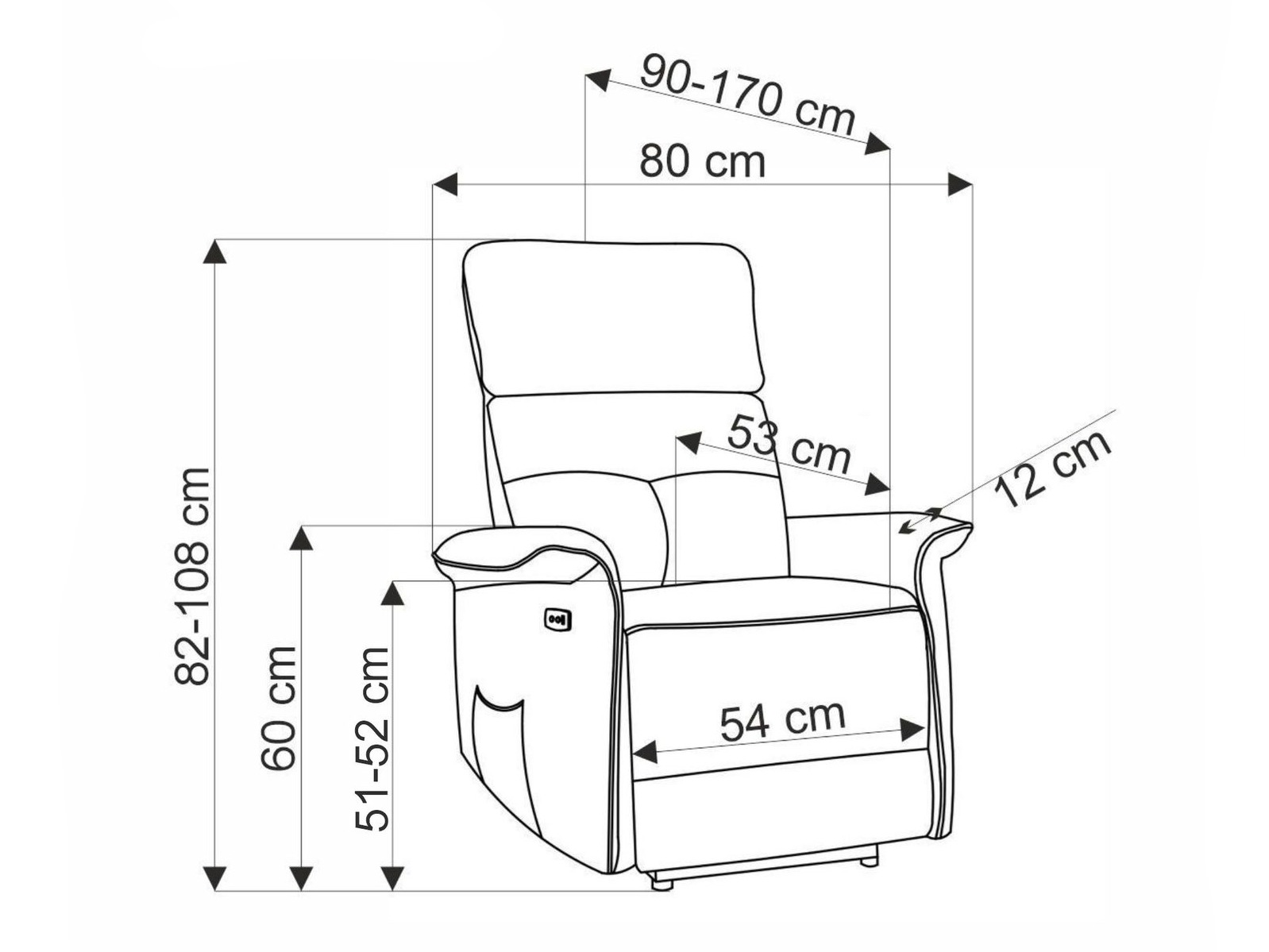 Fauteuil inclinable Houston 1979 (Beige)