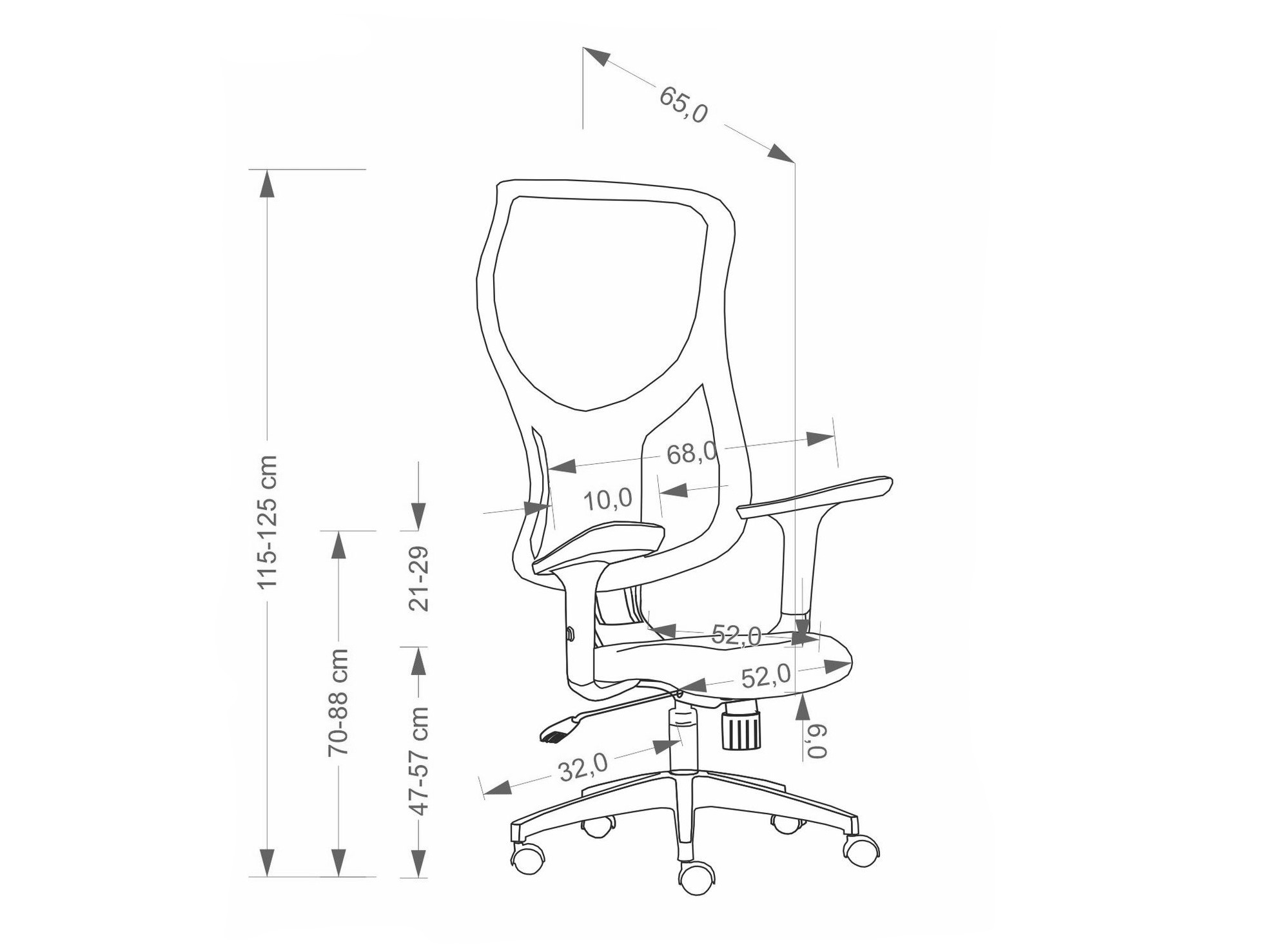 Chaise de bureau Houston 2112