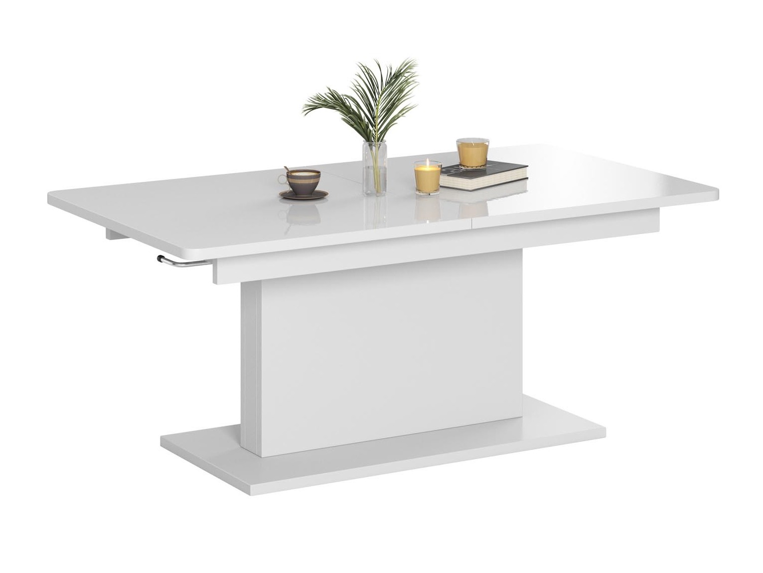 Transforming table basse Houston 1253 (Mat blanc)