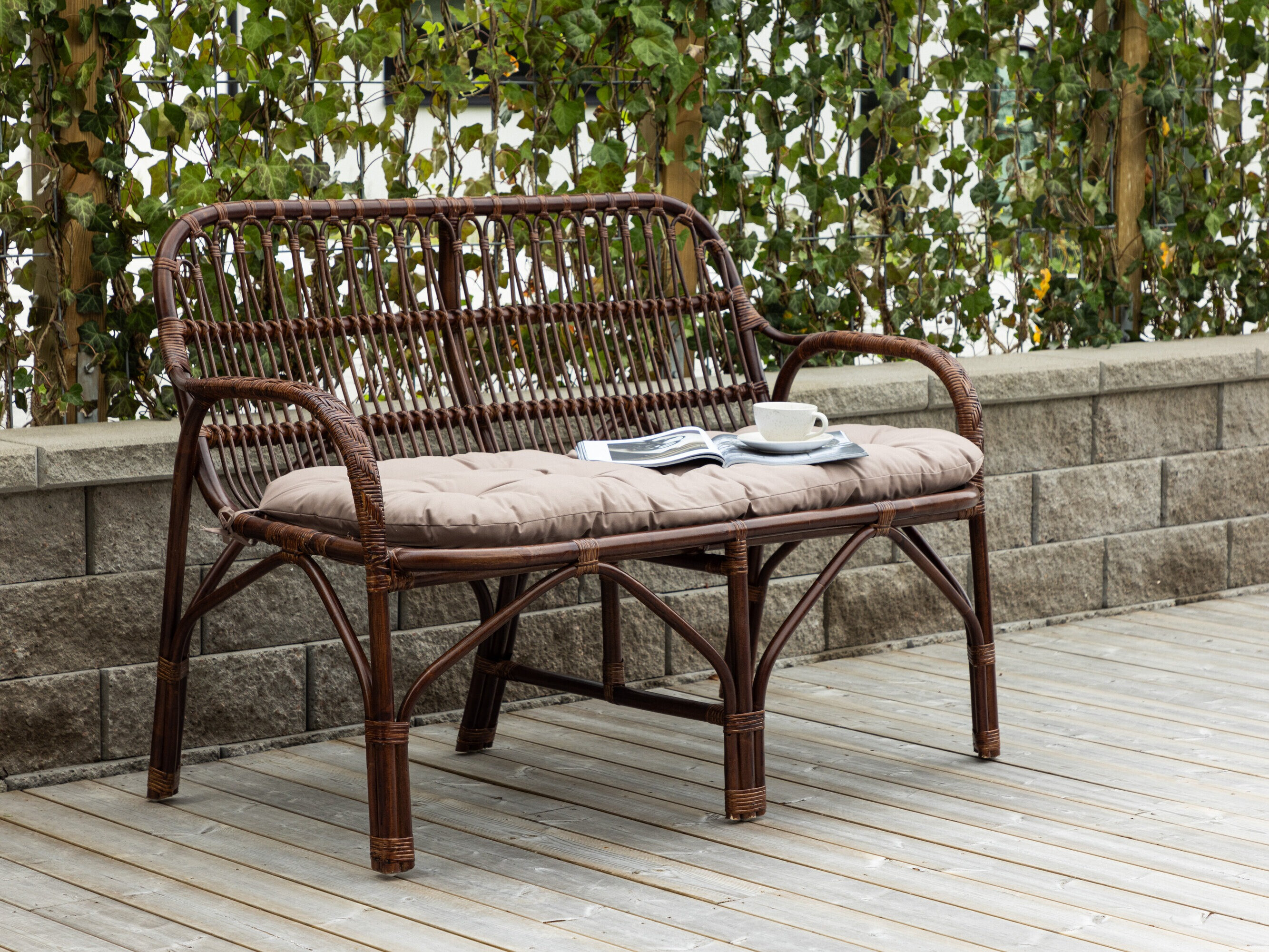 Canapé de jardin Dallas 5200 (Noyer)