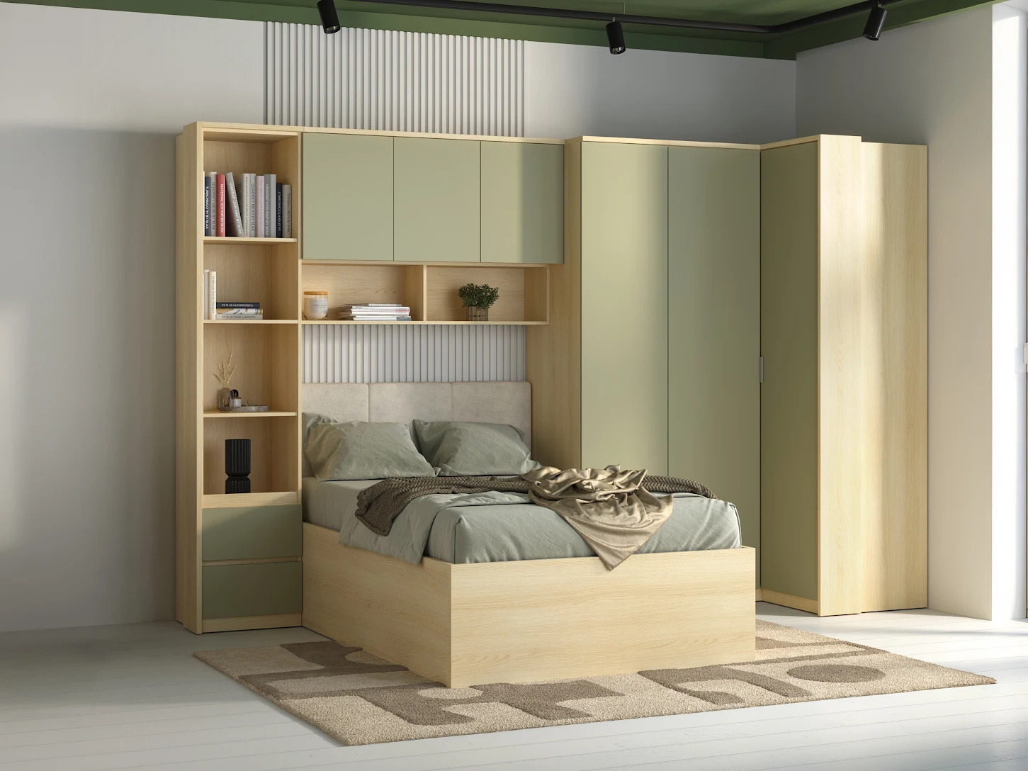 Ensemble de meubles Nolcala 121 (Chêne + Eucalyptus)