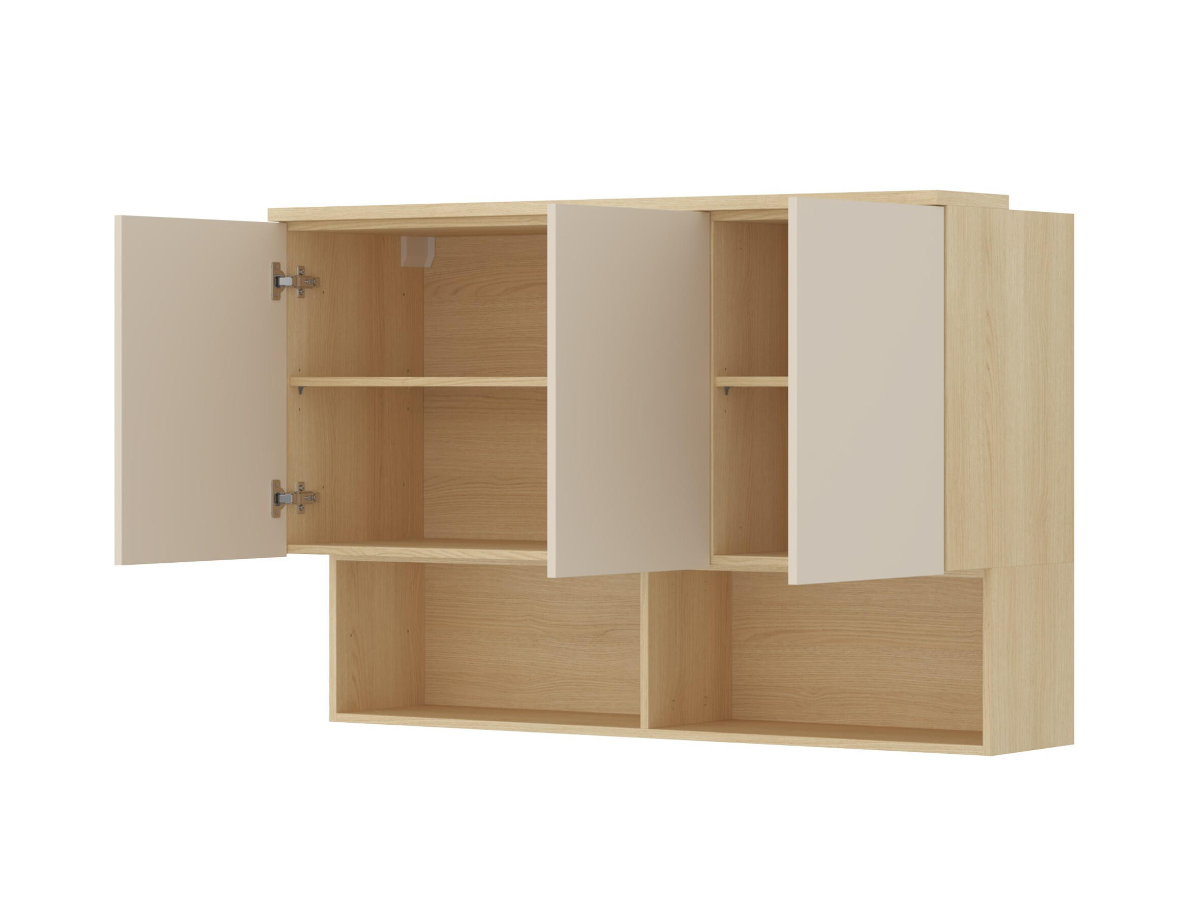 Ensemble de meubles Nolcala 121 (Chêne + Beige)