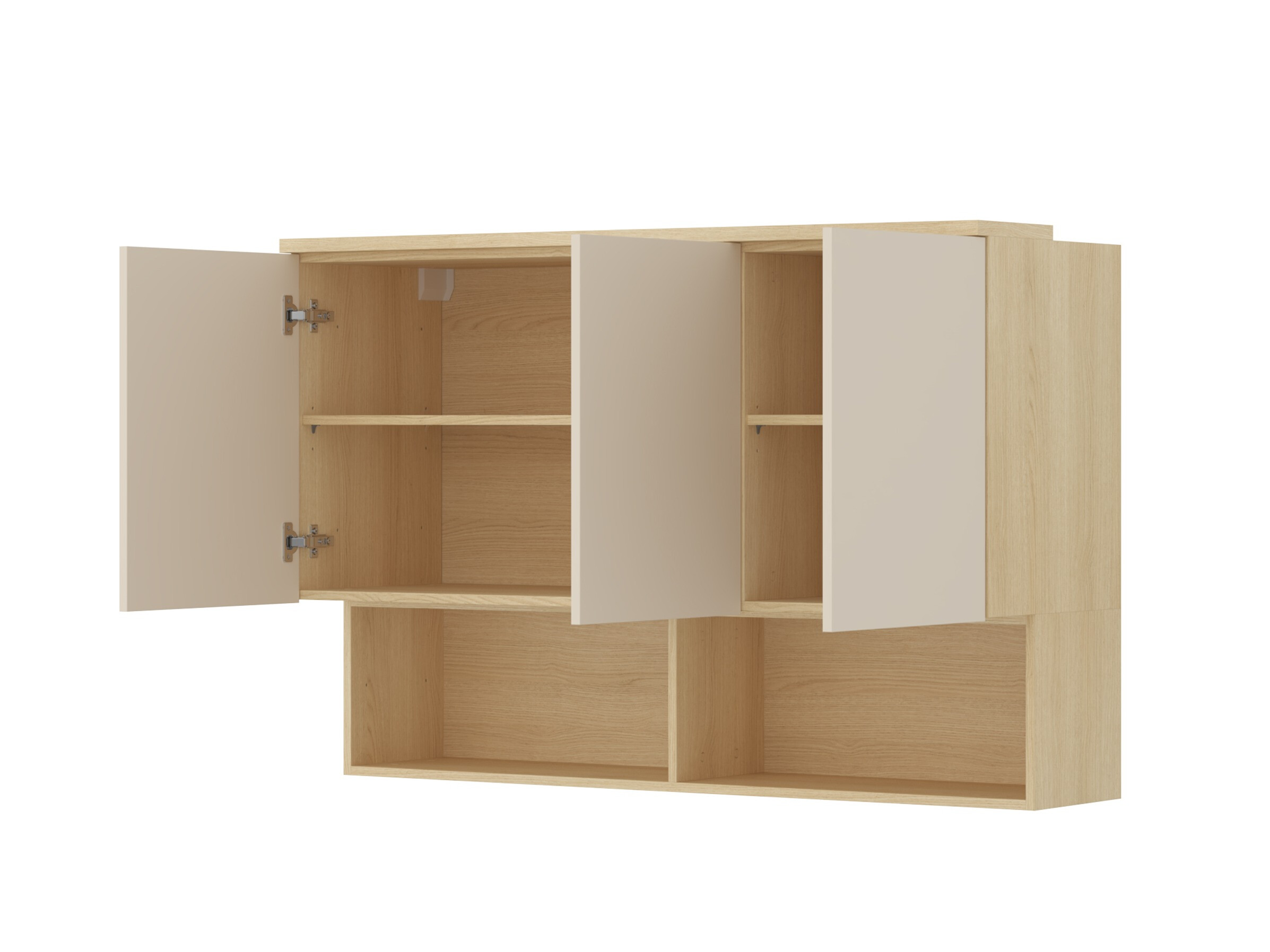 Ensemble de meubles Nolcala 121 (Chêne + Beige)