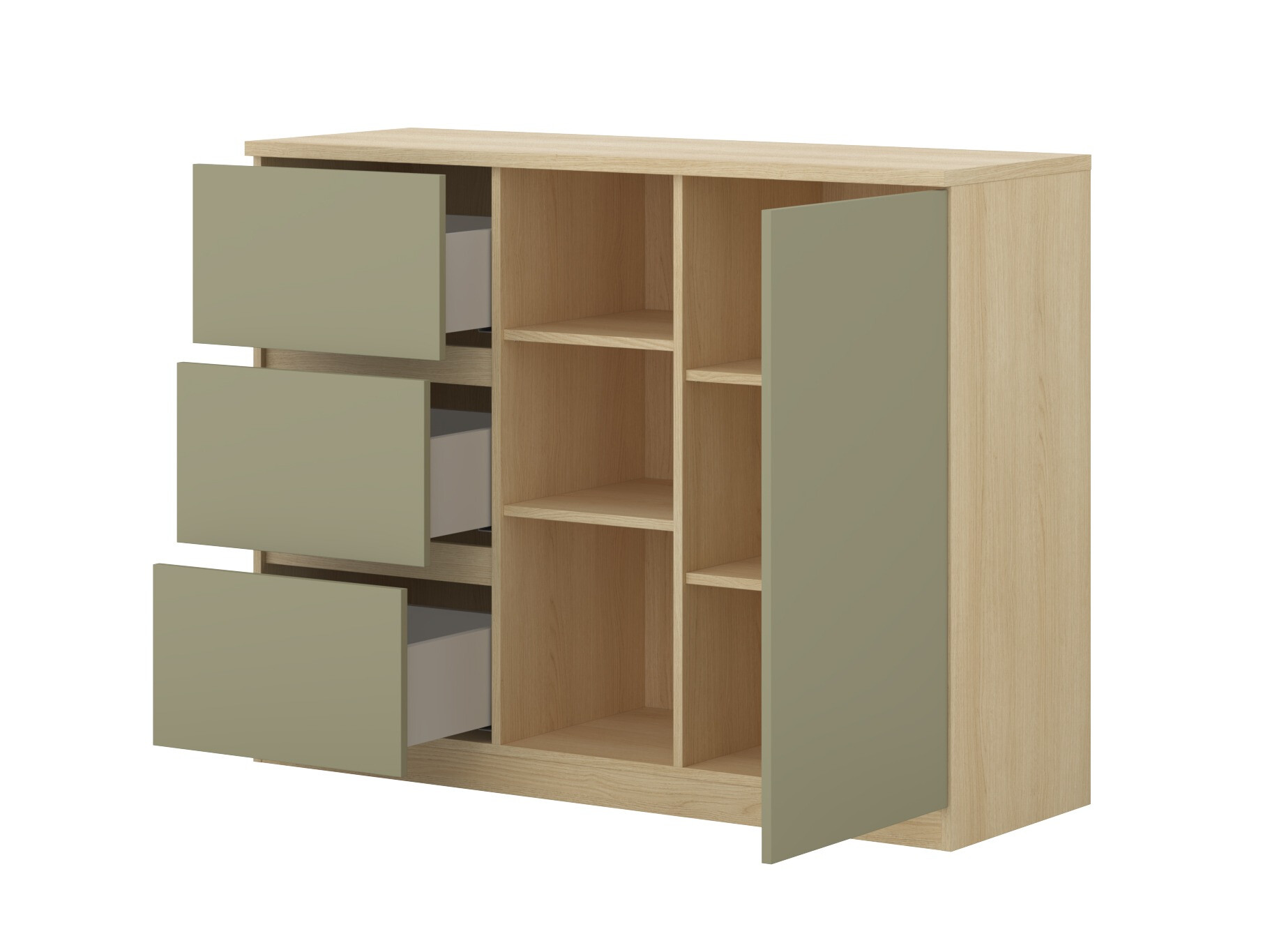 Ensemble de meubles Nolcala 122 (Chêne + Eucalyptus)