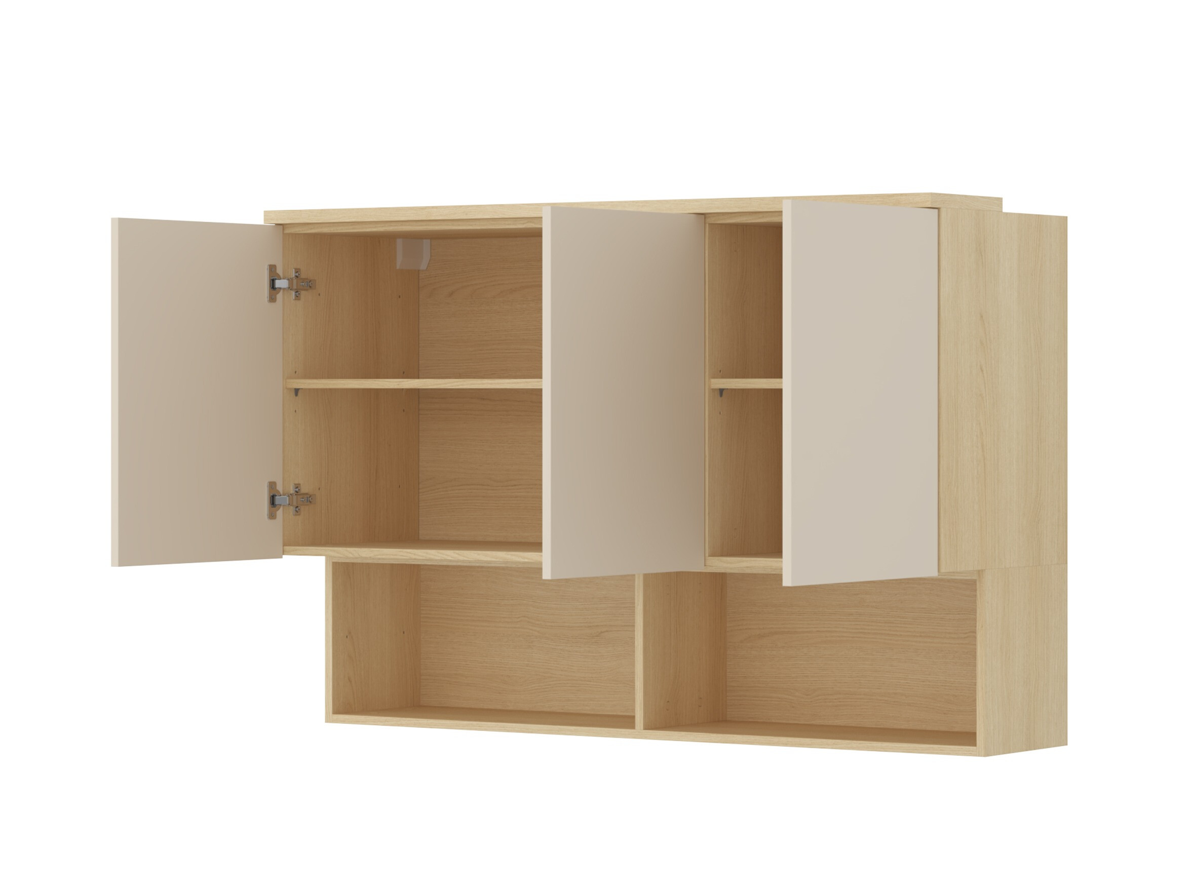 Ensemble de meubles Nolcala 123 (Chêne + Beige)