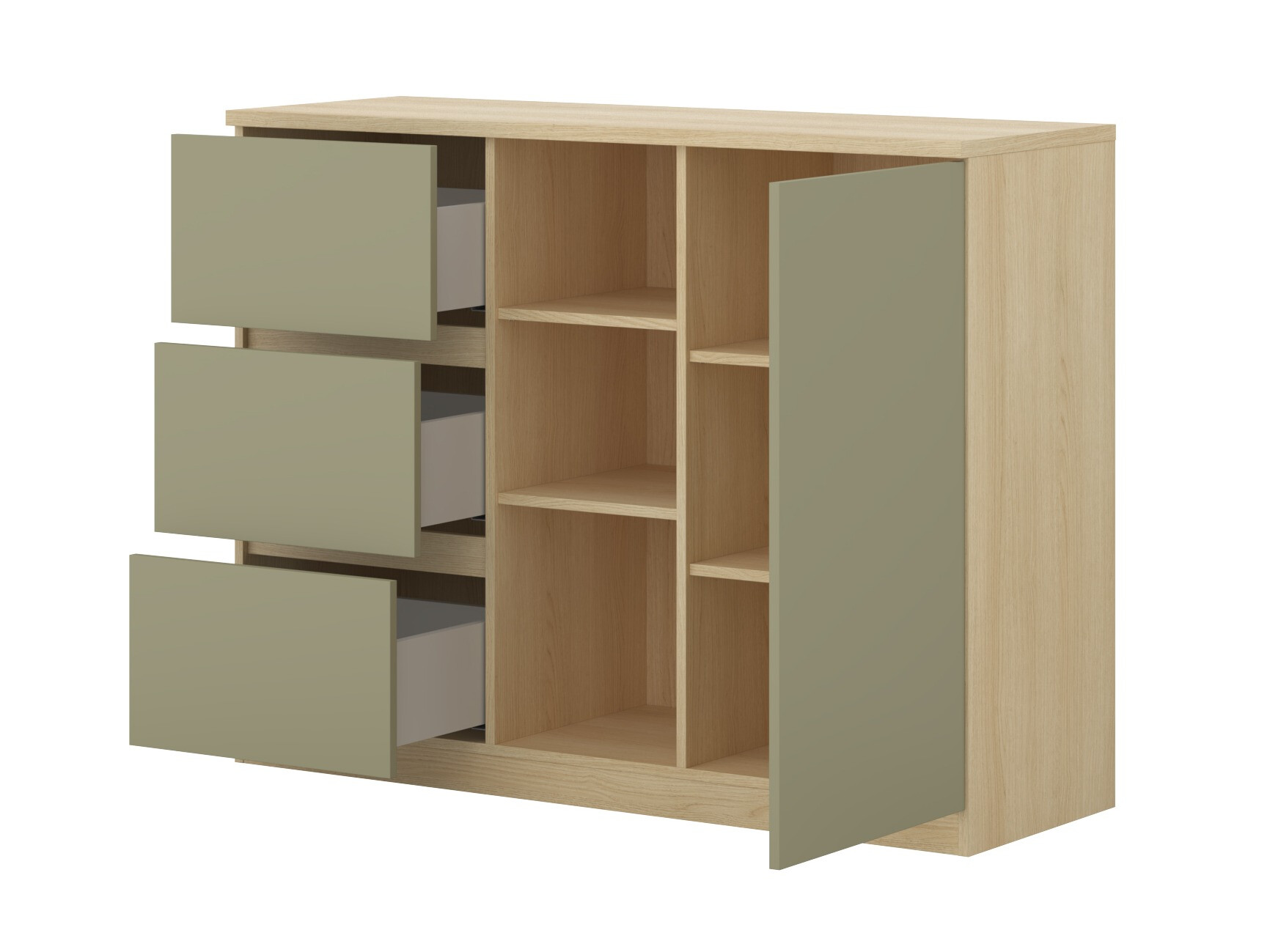 Ensemble de meubles Nolcala 123 (Chêne + Eucalyptus)