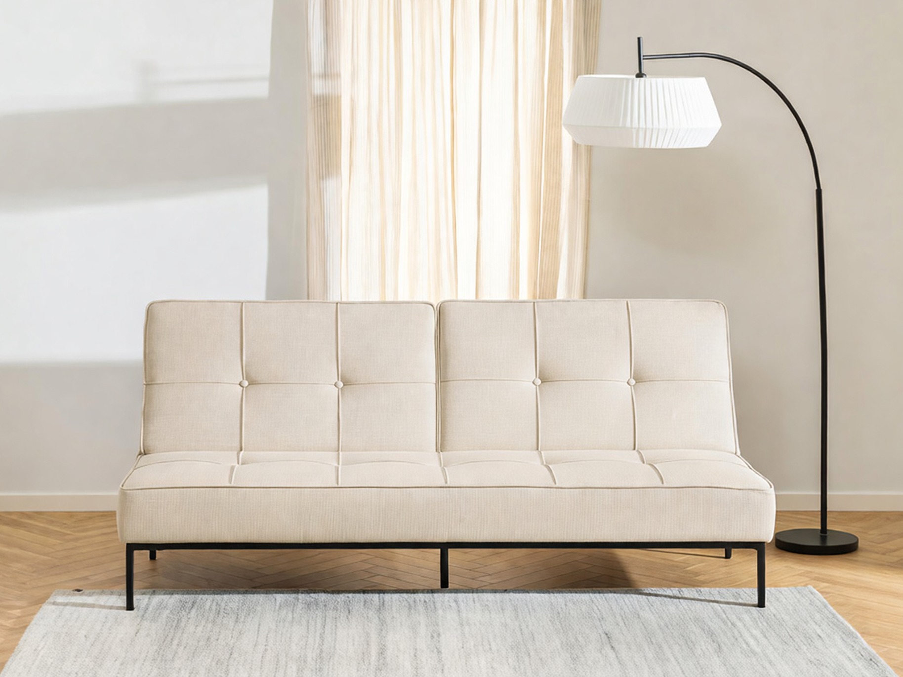 Canapé convertible Norsica 243 (Beige)