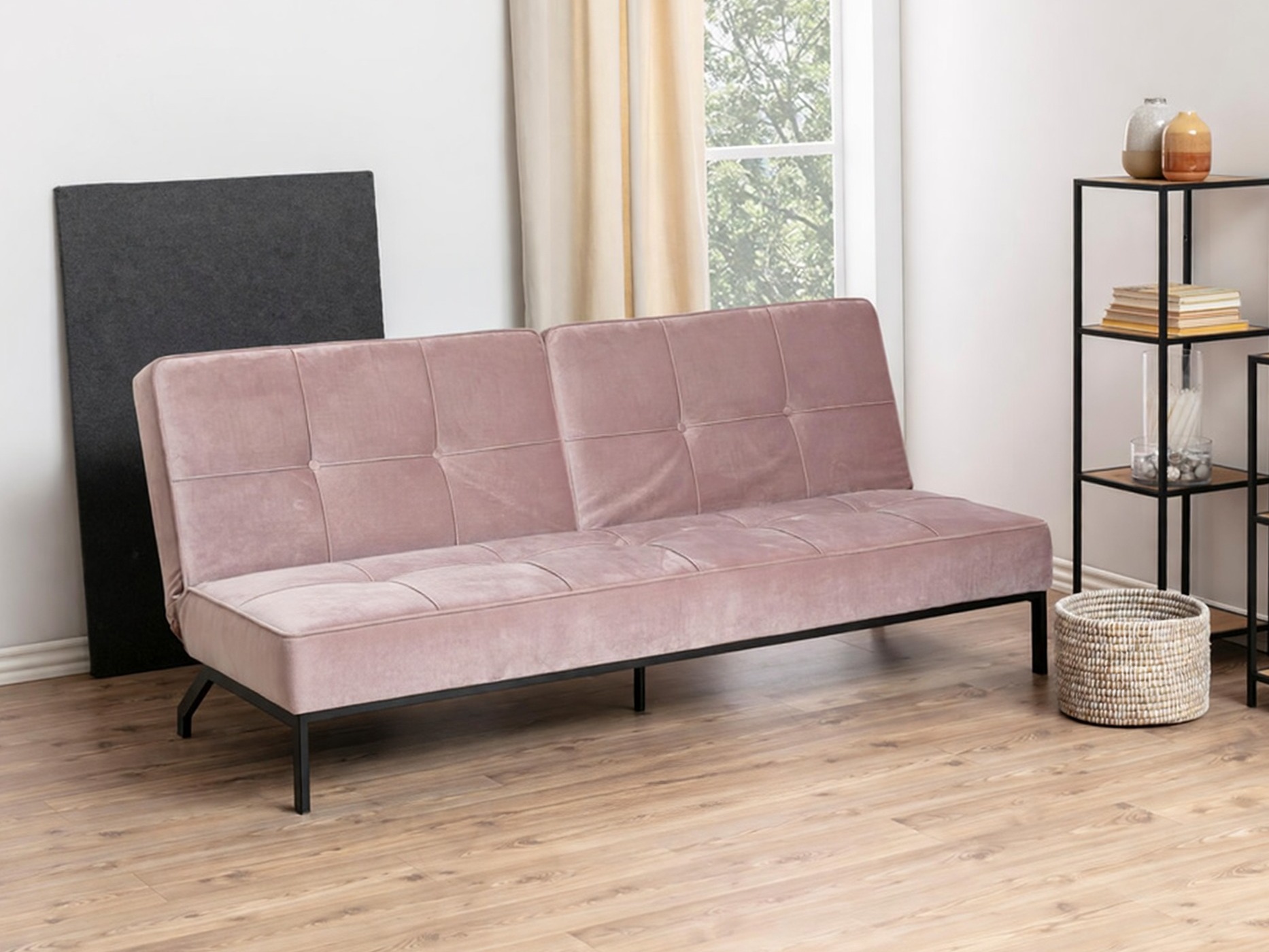 Canapé convertible Norsica 243 (Rose)