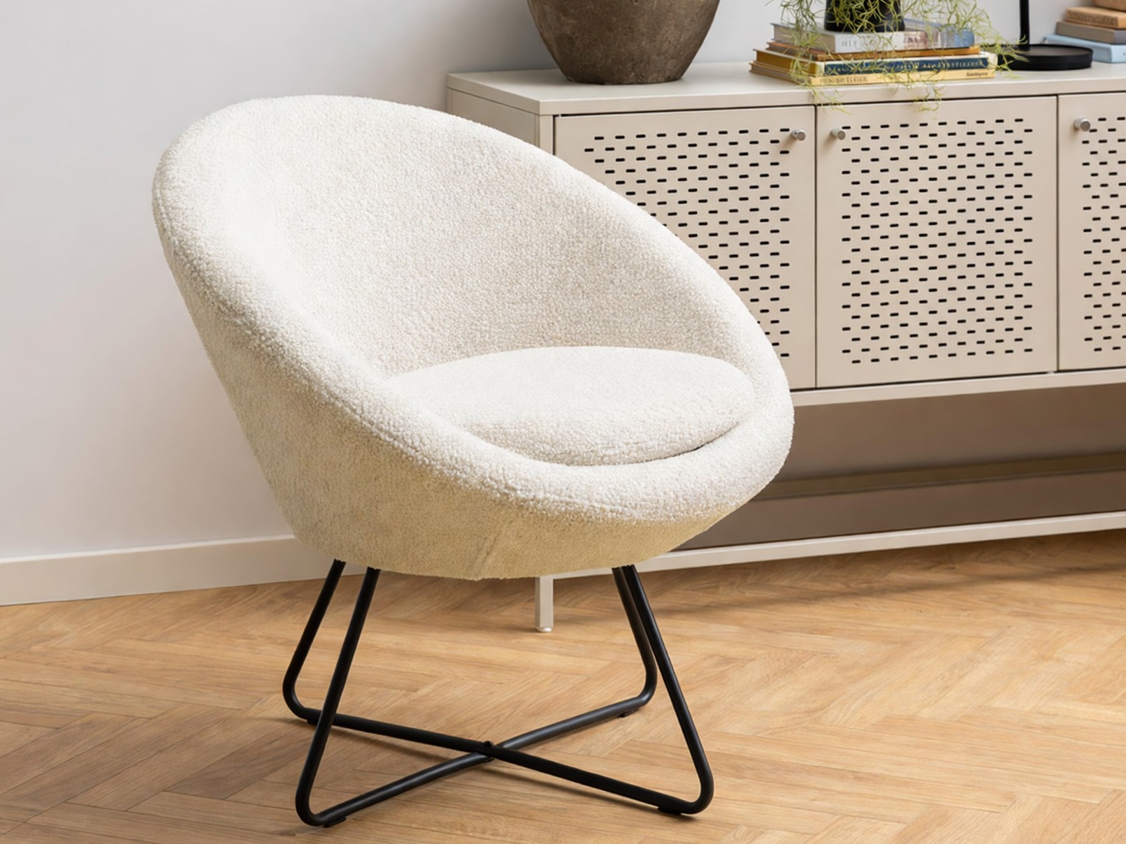 Fauteuil Norsica 245 (Crème + Noir)
