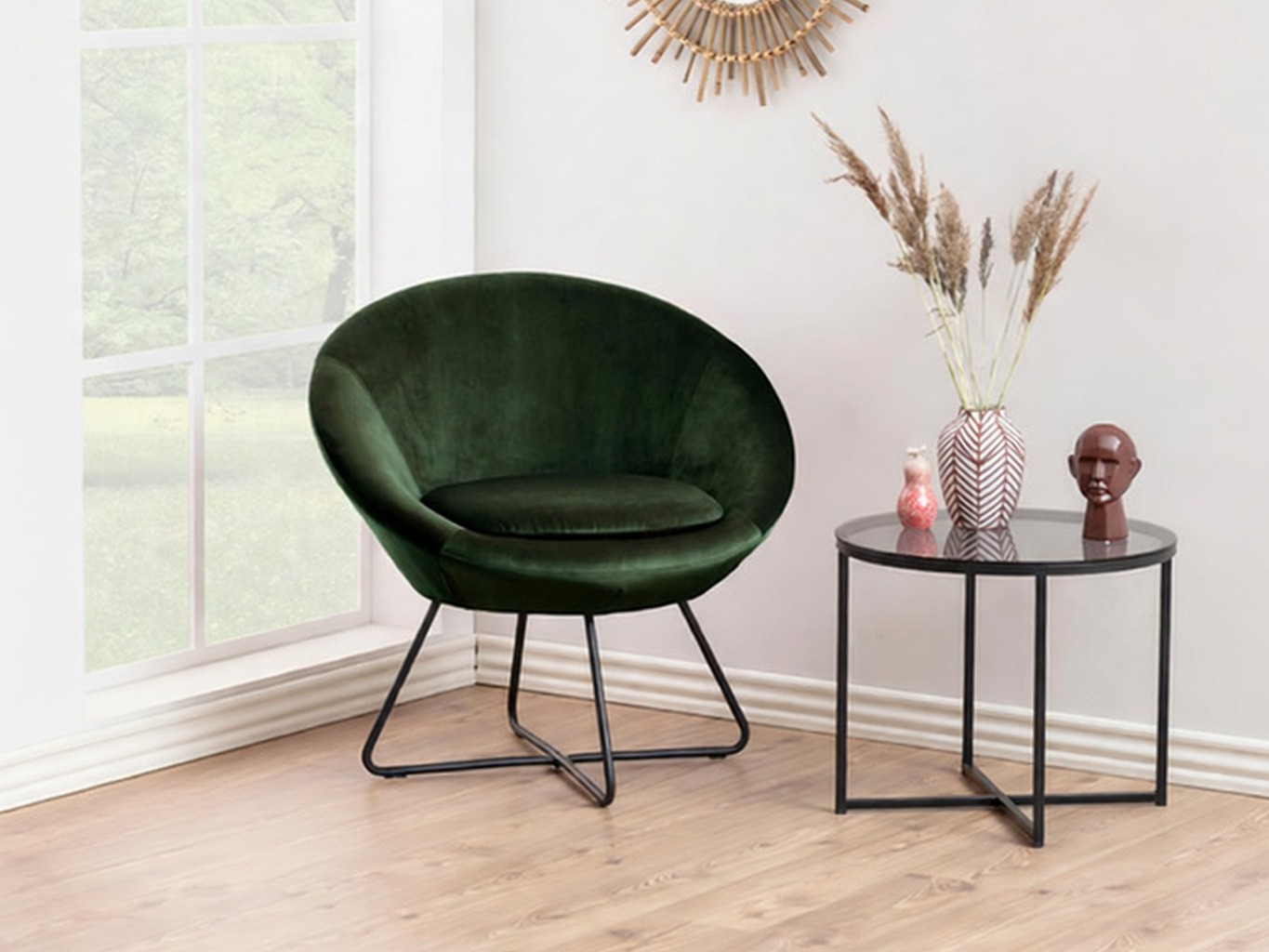 Fauteuil Norsica 245 (Vert foncé + Noir)