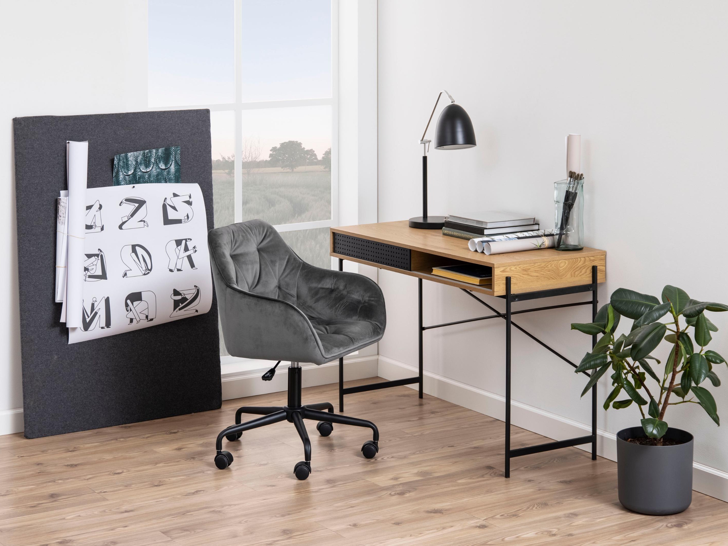 Chaise de bureau Norsica 475 (Gris)