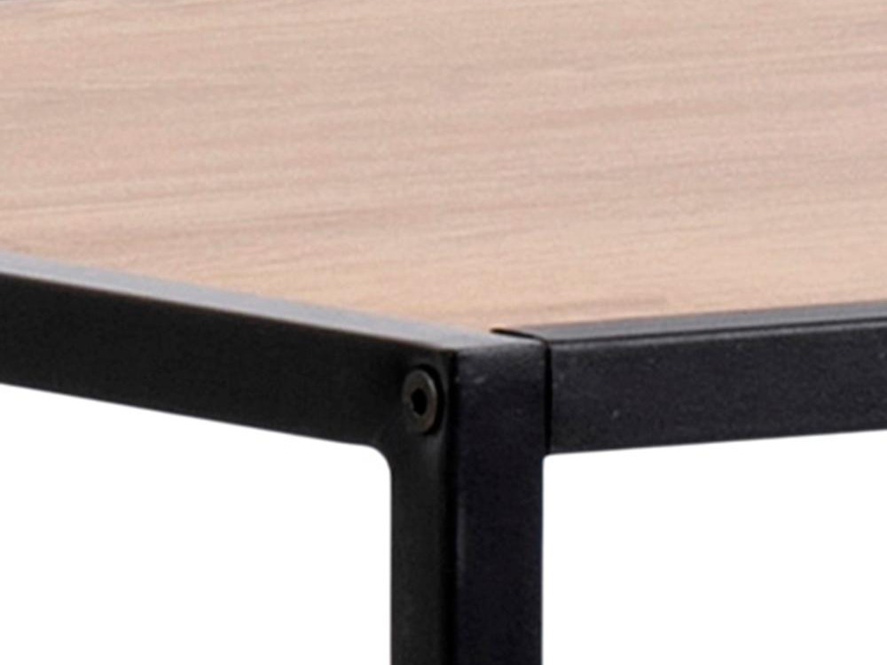 Table de bar Norsica Sevferi 162 (Noir + Chêne sauvage)