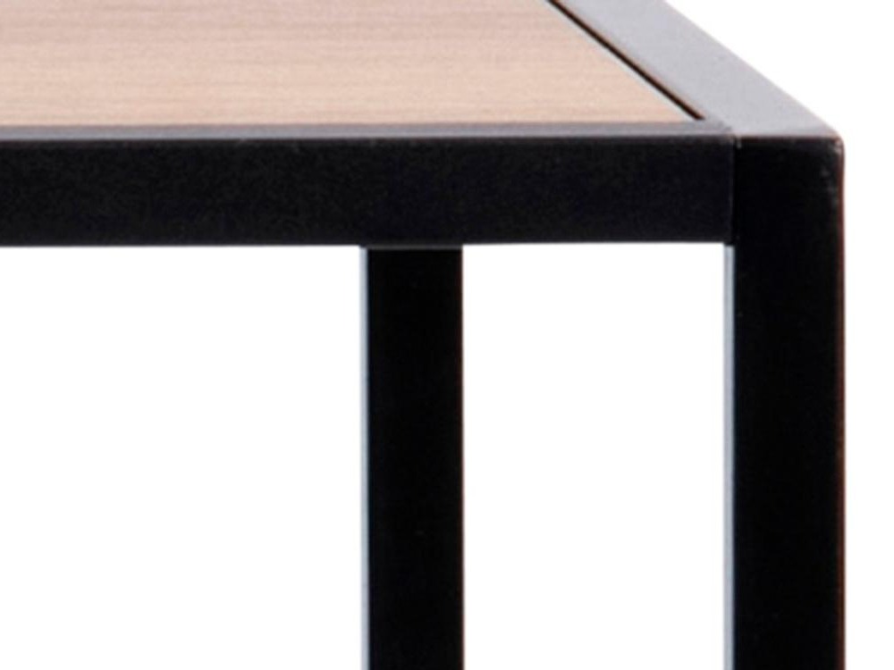 Table de bar Norsica Sevferi 162 (Noir + Chêne sauvage)