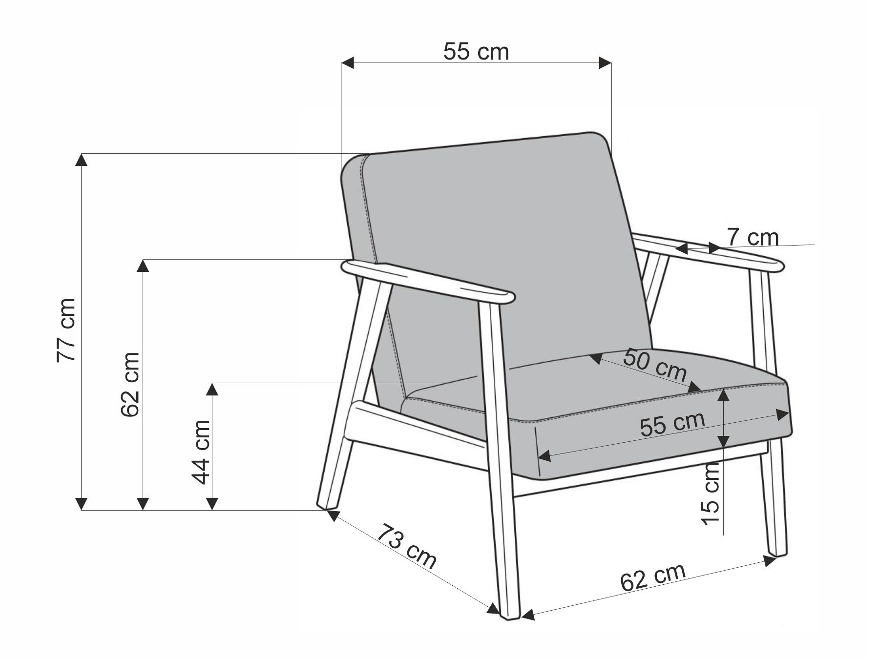 Fauteuil Houston 2116 (Castel 39)