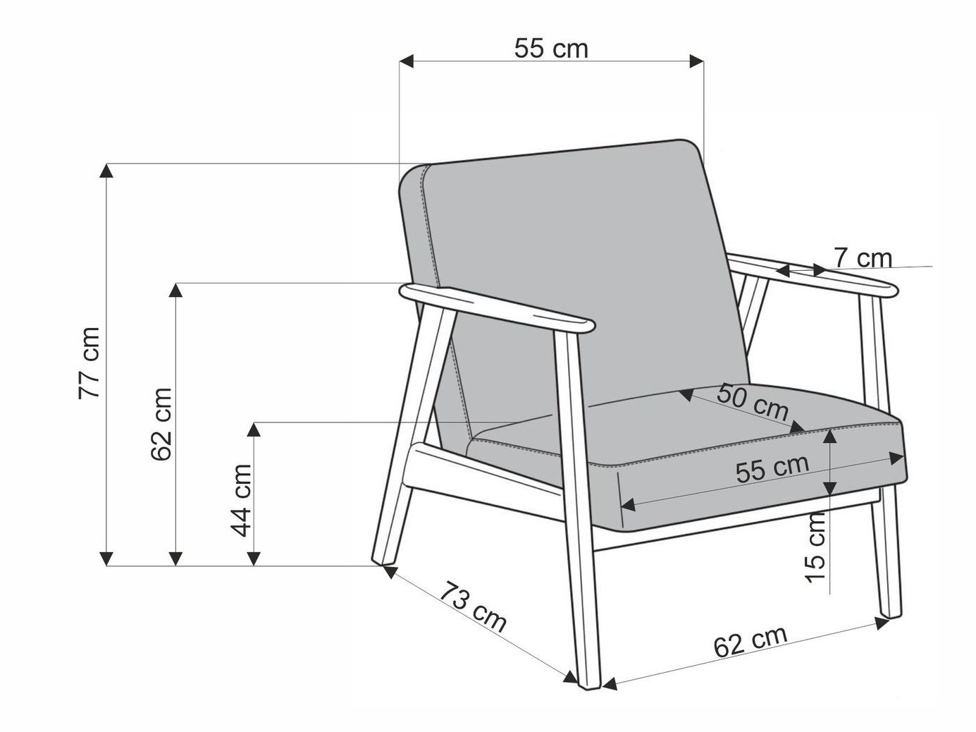 Fauteuil Houston 2116 (Castel 93)