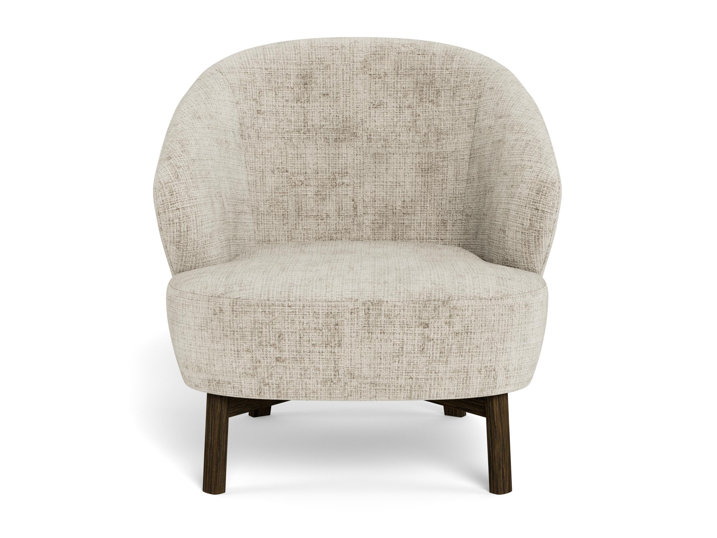 Fauteuil Norsica 1064 (Beige + Chêne foncé)