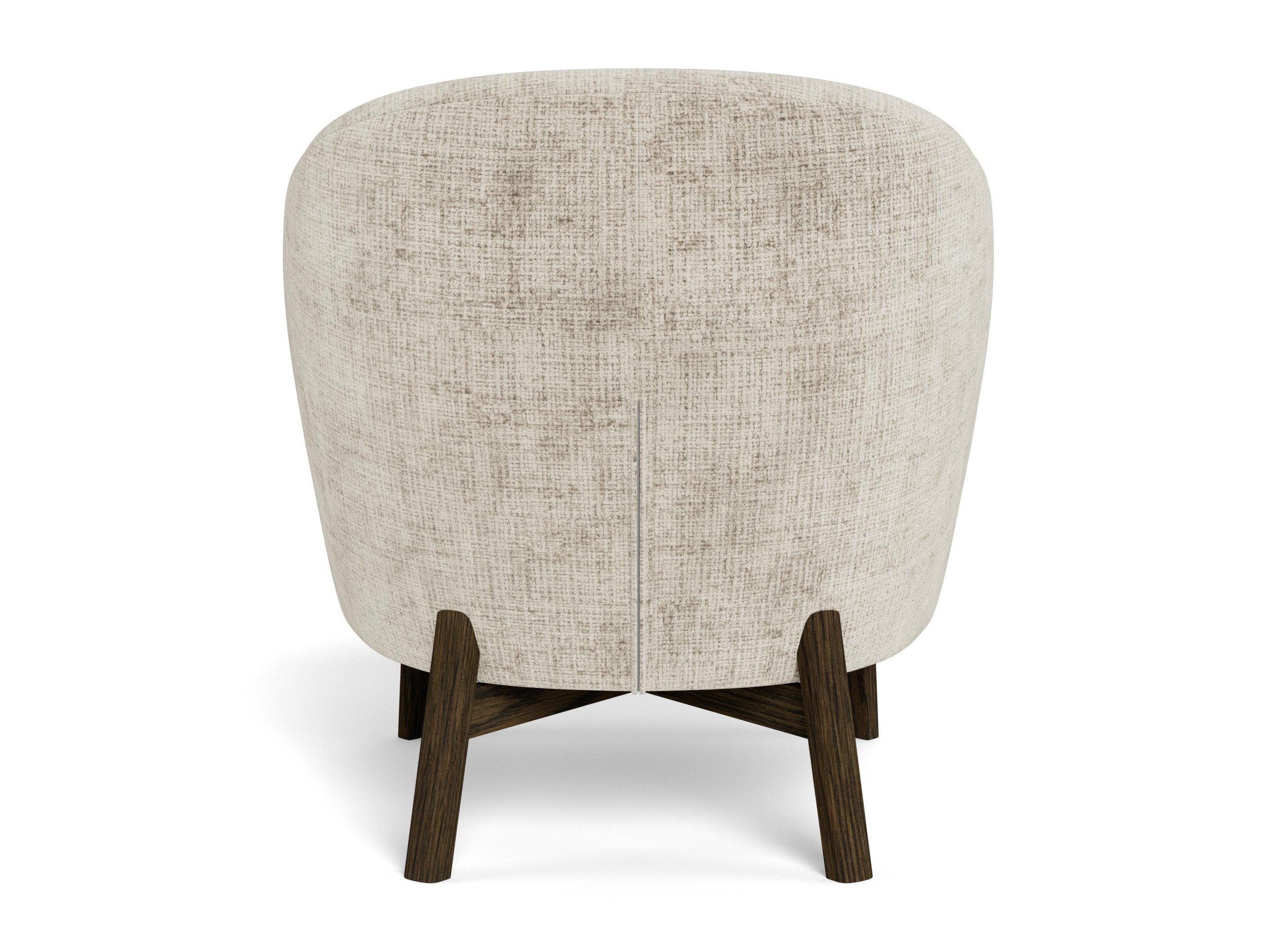 Fauteuil Norsica 1064 (Beige + Chêne foncé)