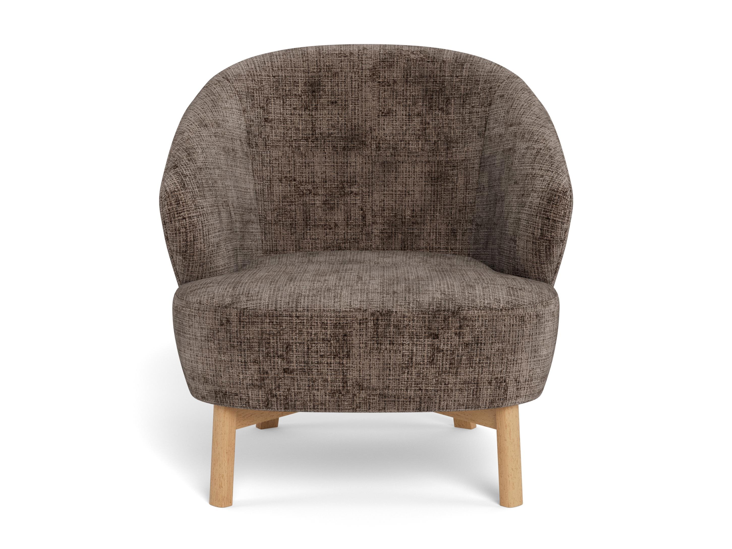 Fauteuil Norsica 1064 (Brun foncé + Chêne)