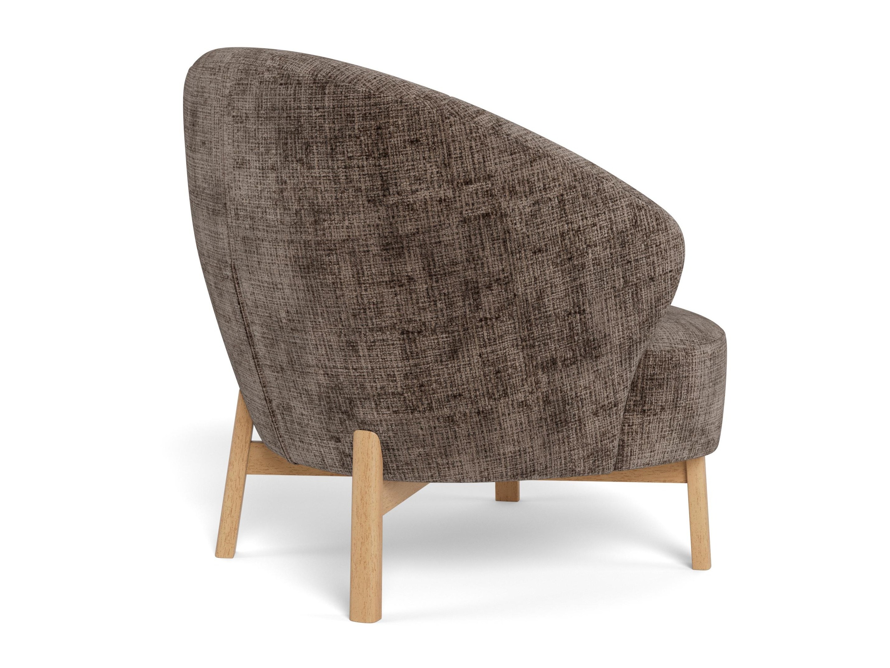 Fauteuil Norsica 1064 (Brun foncé + Chêne)