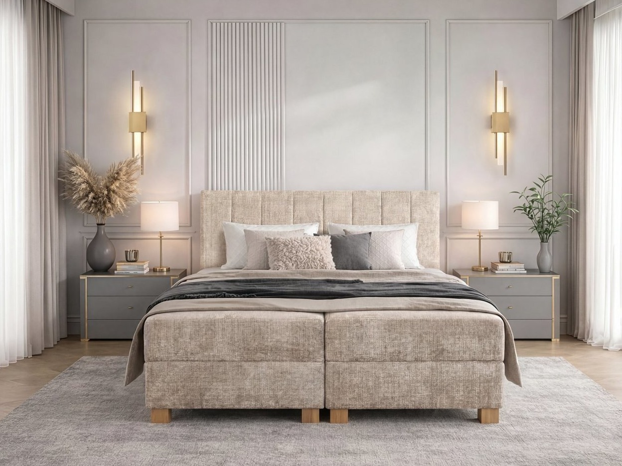 Lit boxspring Houston 2119 (Beige)