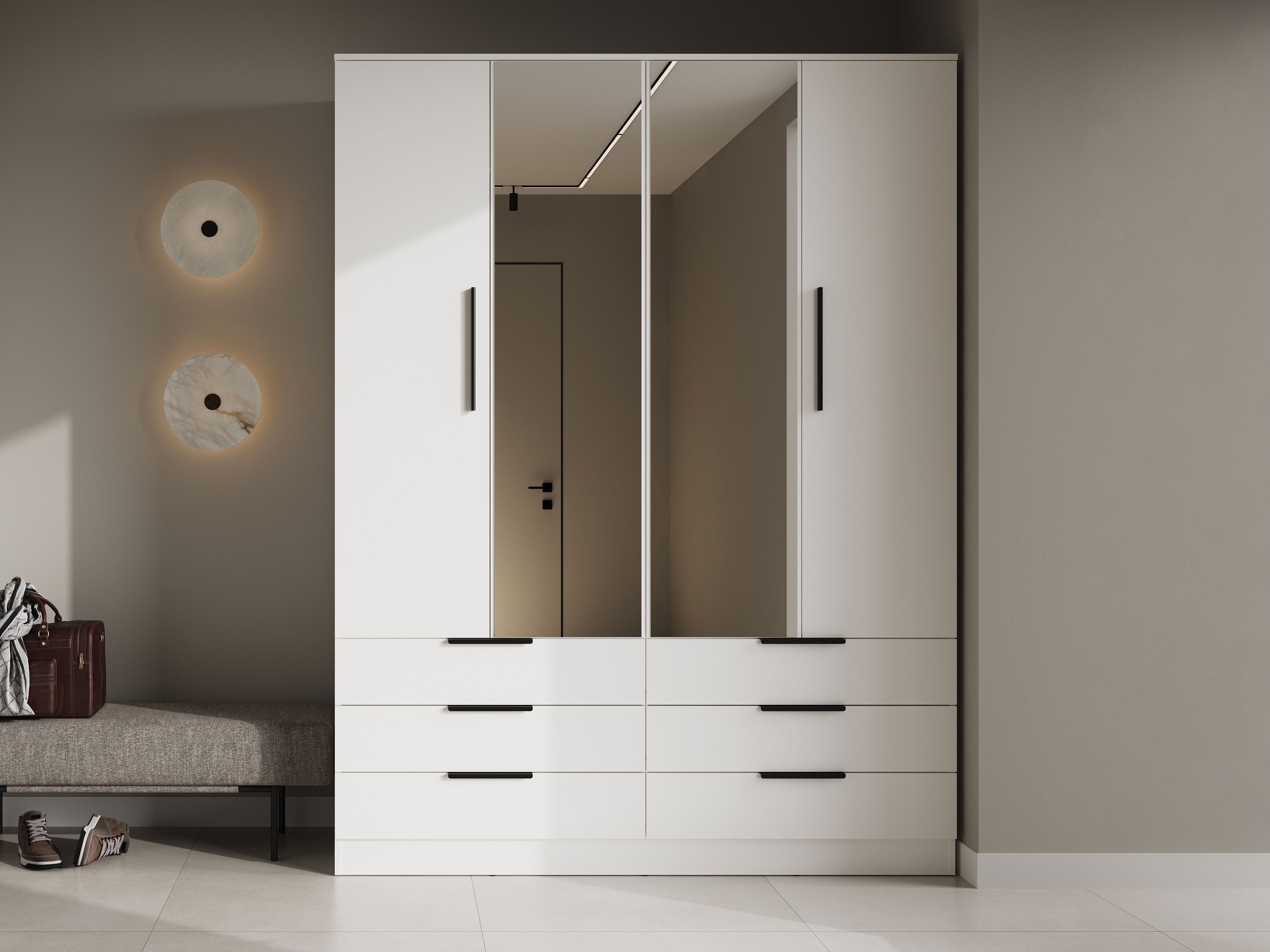 Armoire Fresno 182 (Blanc)