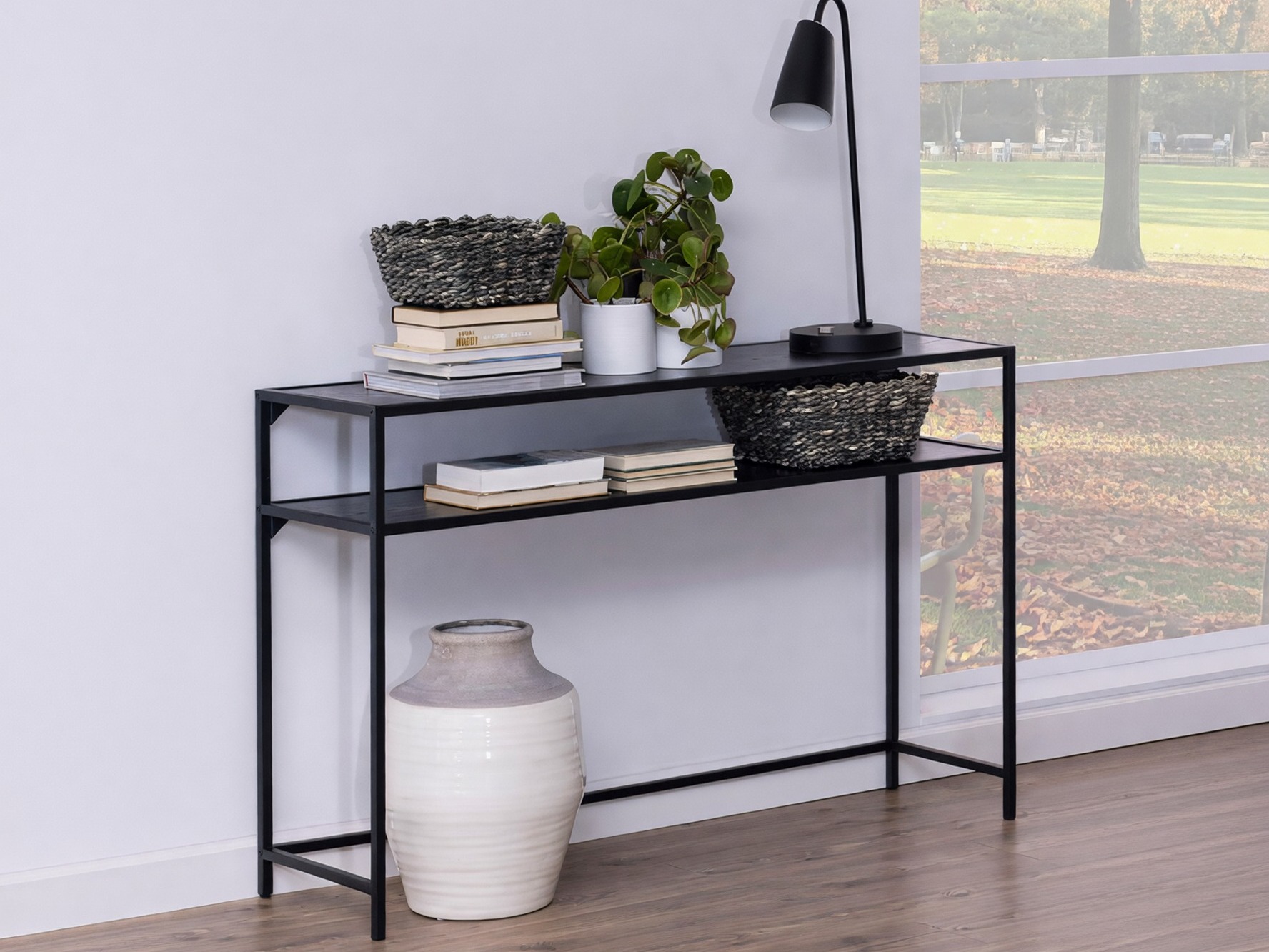 Console Norsica Sevferi 126 (Cendre noire + Noir)