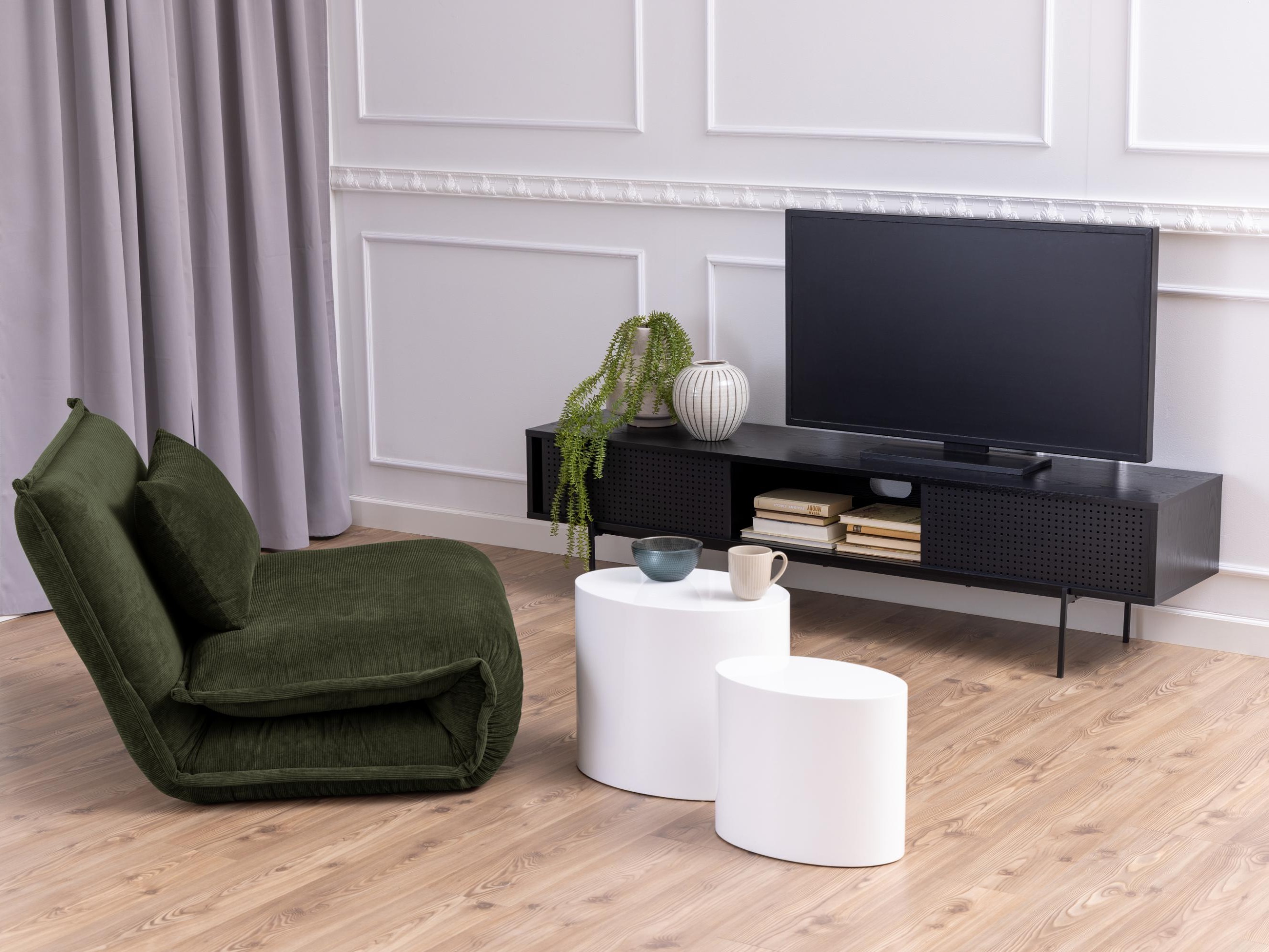 Ensemble de tables d'appoint Norsica 587 (Blanc brillant)