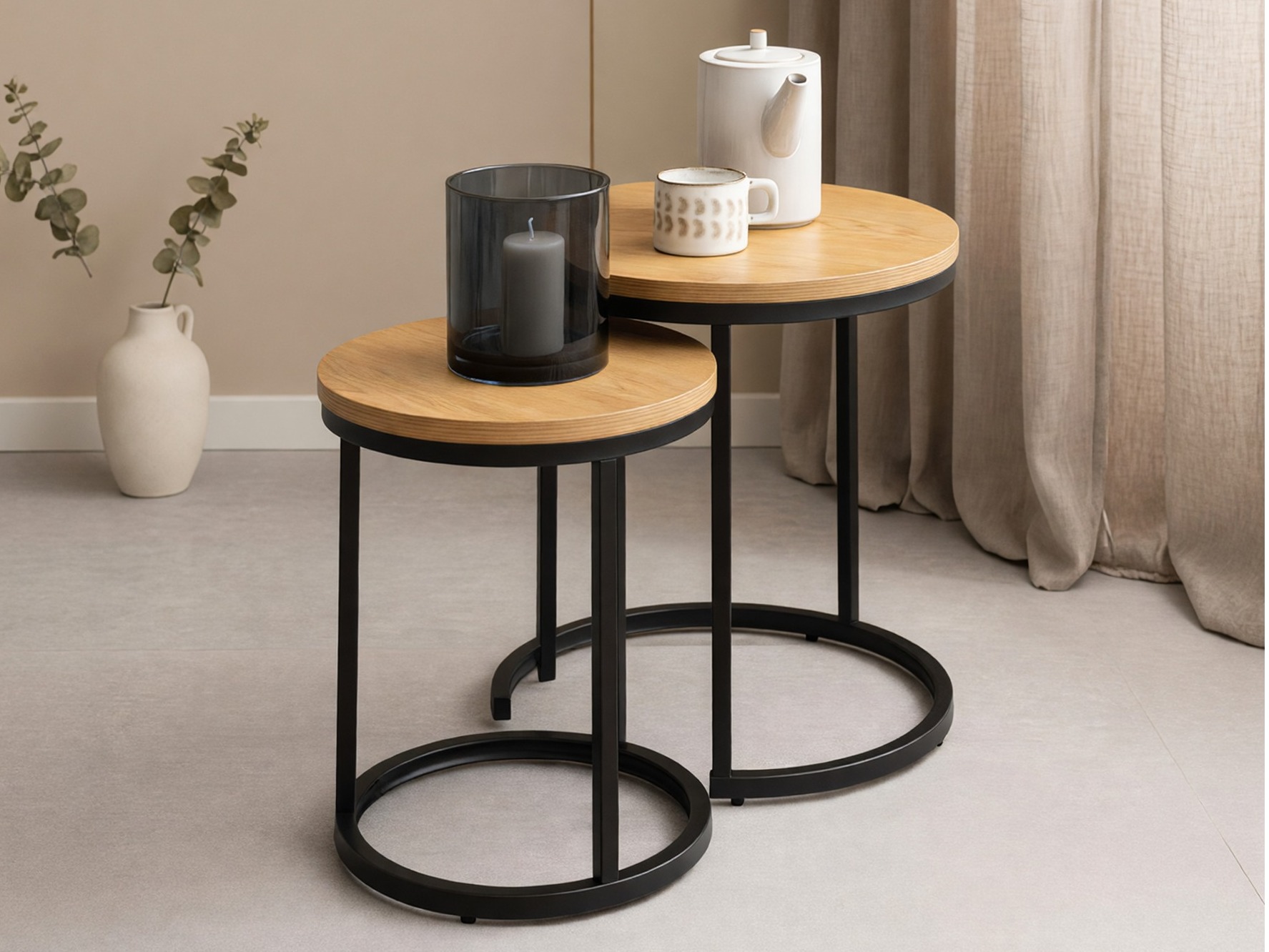 Ensemble de tables d'appoint Norsica 599