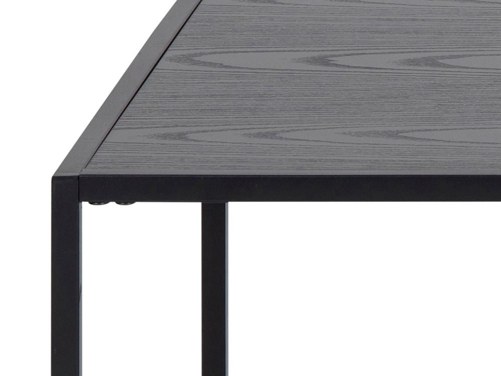 Table basse Norsica Sevferi 130 (Cendre noire + Noir)