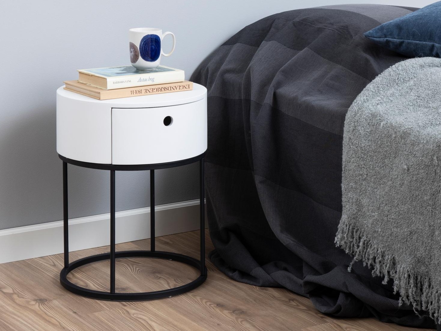 Table d'appoint Norsica 595 (Blanc + Noir)