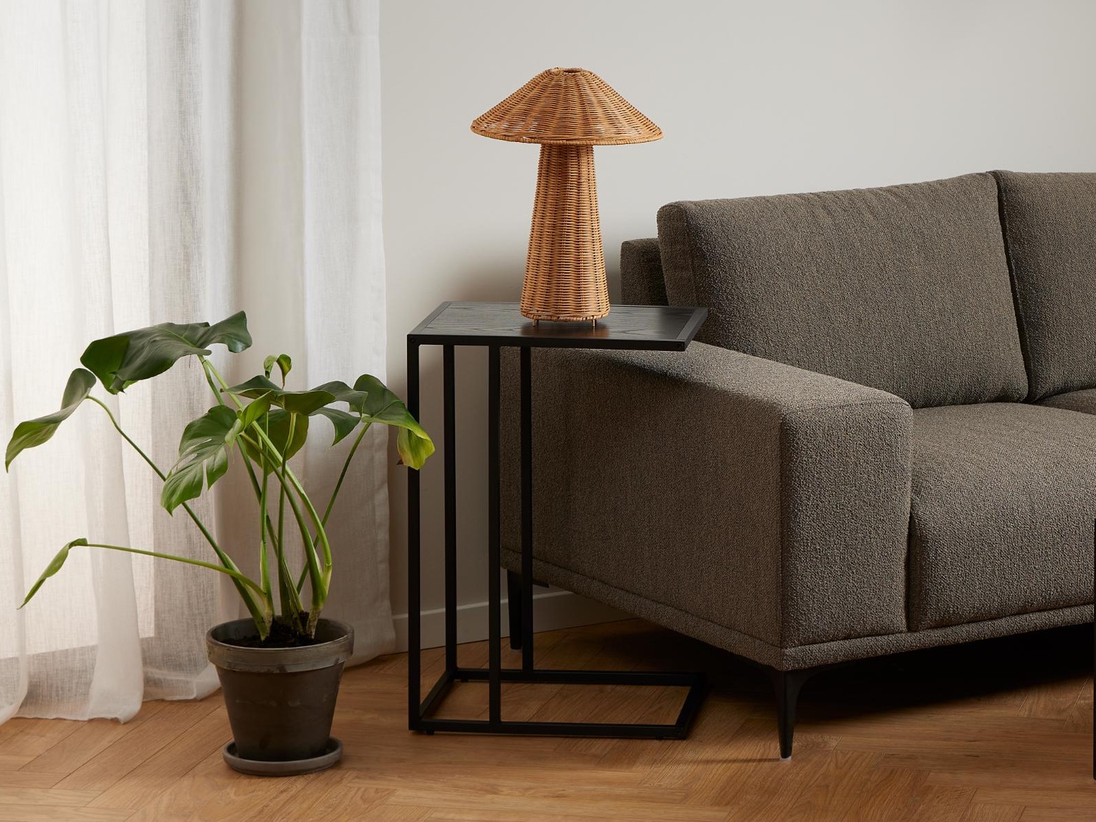 Table d'appoint Norsica Sevferi 127 (Cendre noire + Noir)