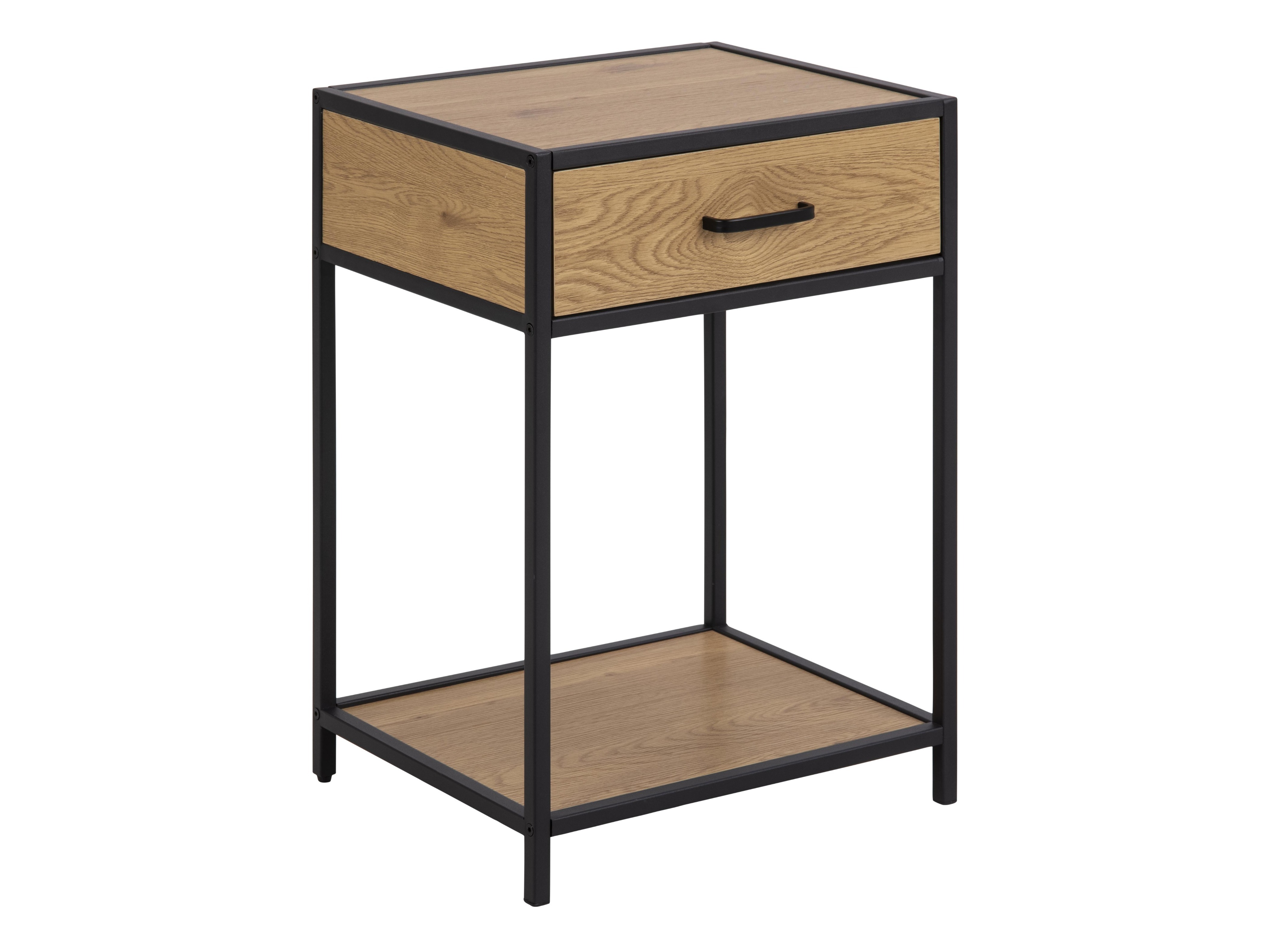 Table de chevet Norsica Sevferi 128 (Chêne sauvage + Noir)