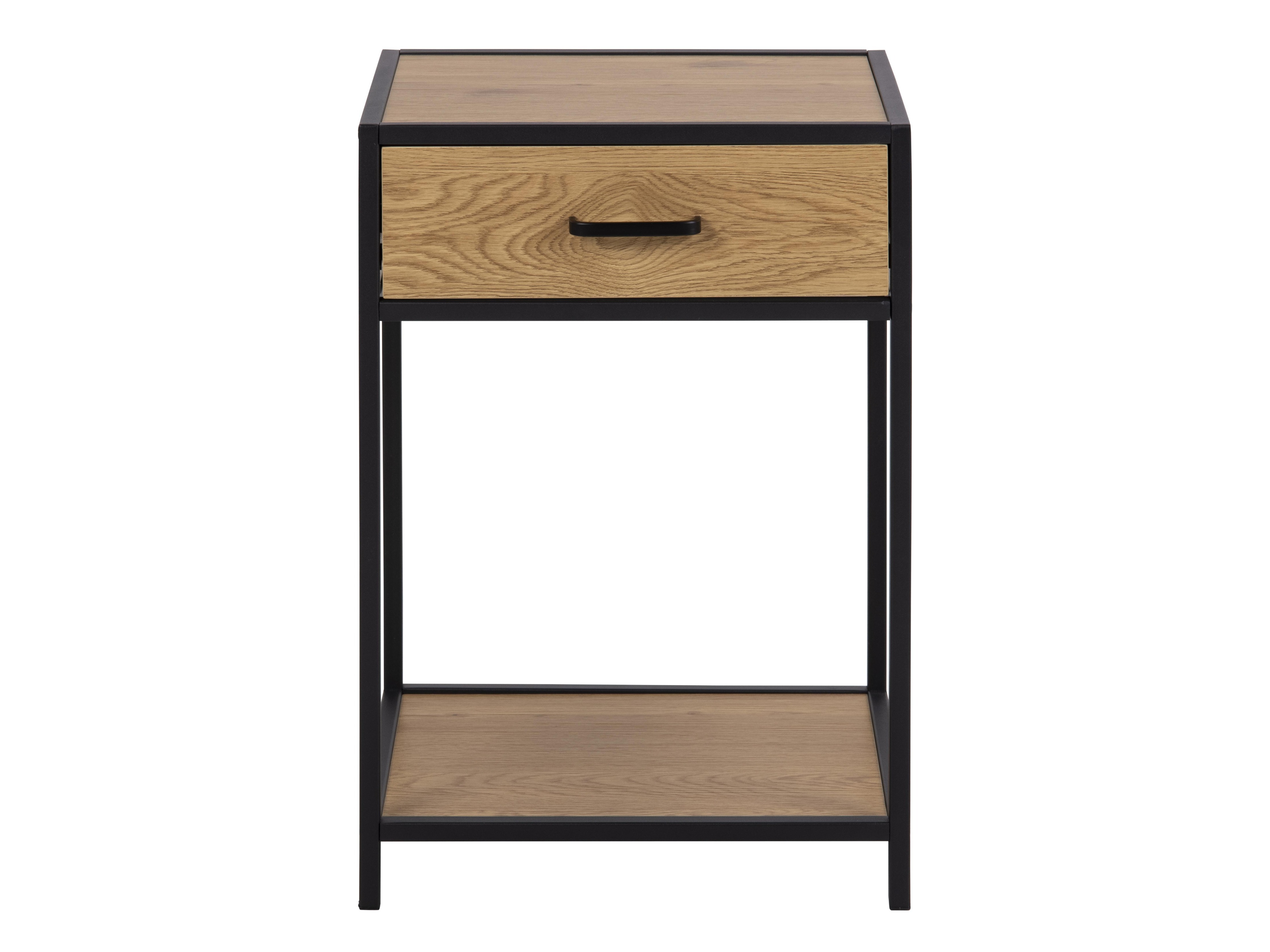Table de chevet Norsica Sevferi 128 (Chêne sauvage + Noir)