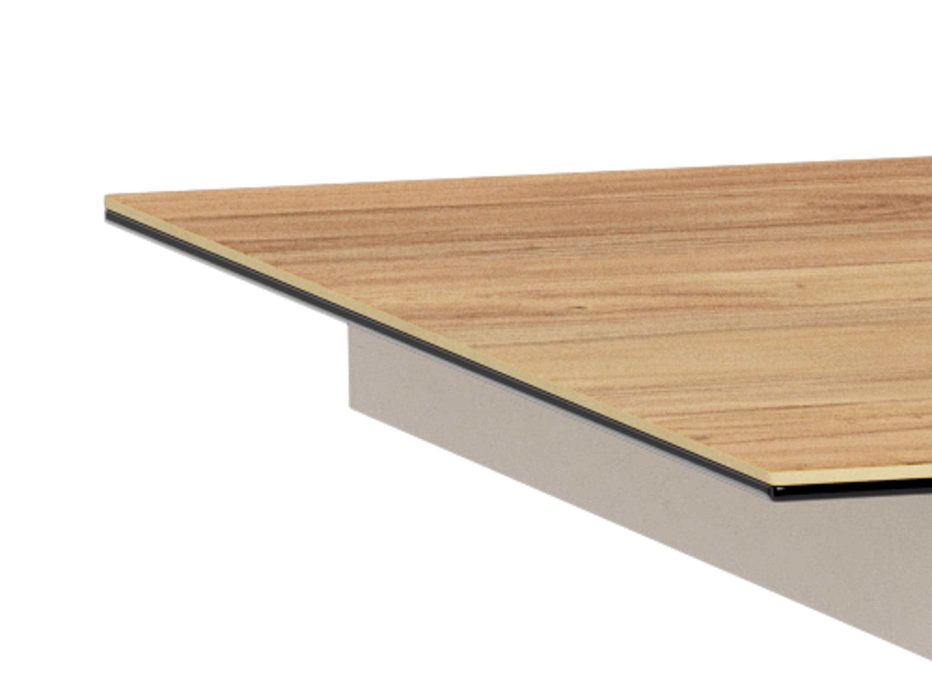 Table Norsica 676 (Chêne sauvage + Gris)