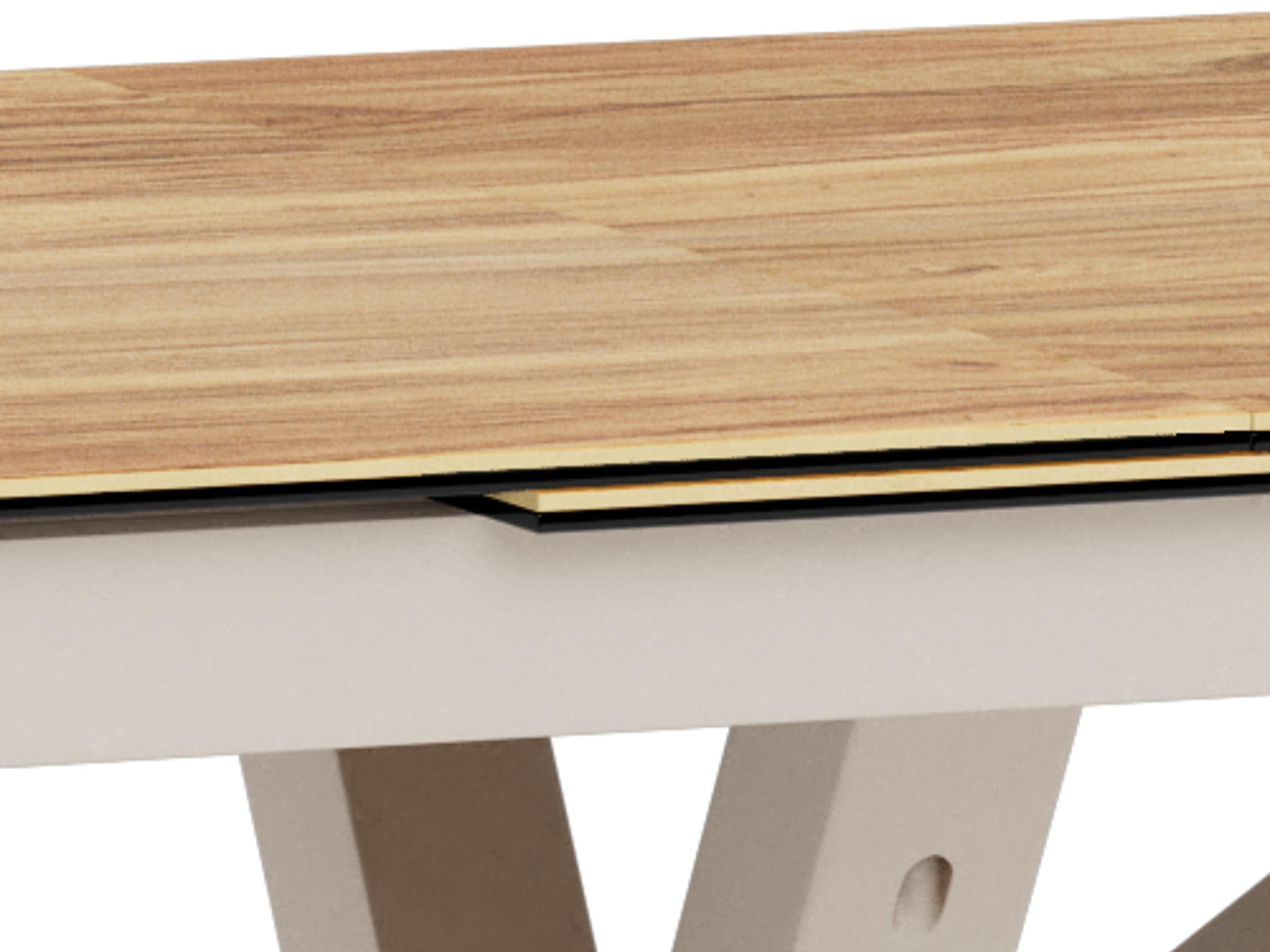Table Norsica 676 (Chêne sauvage + Gris)