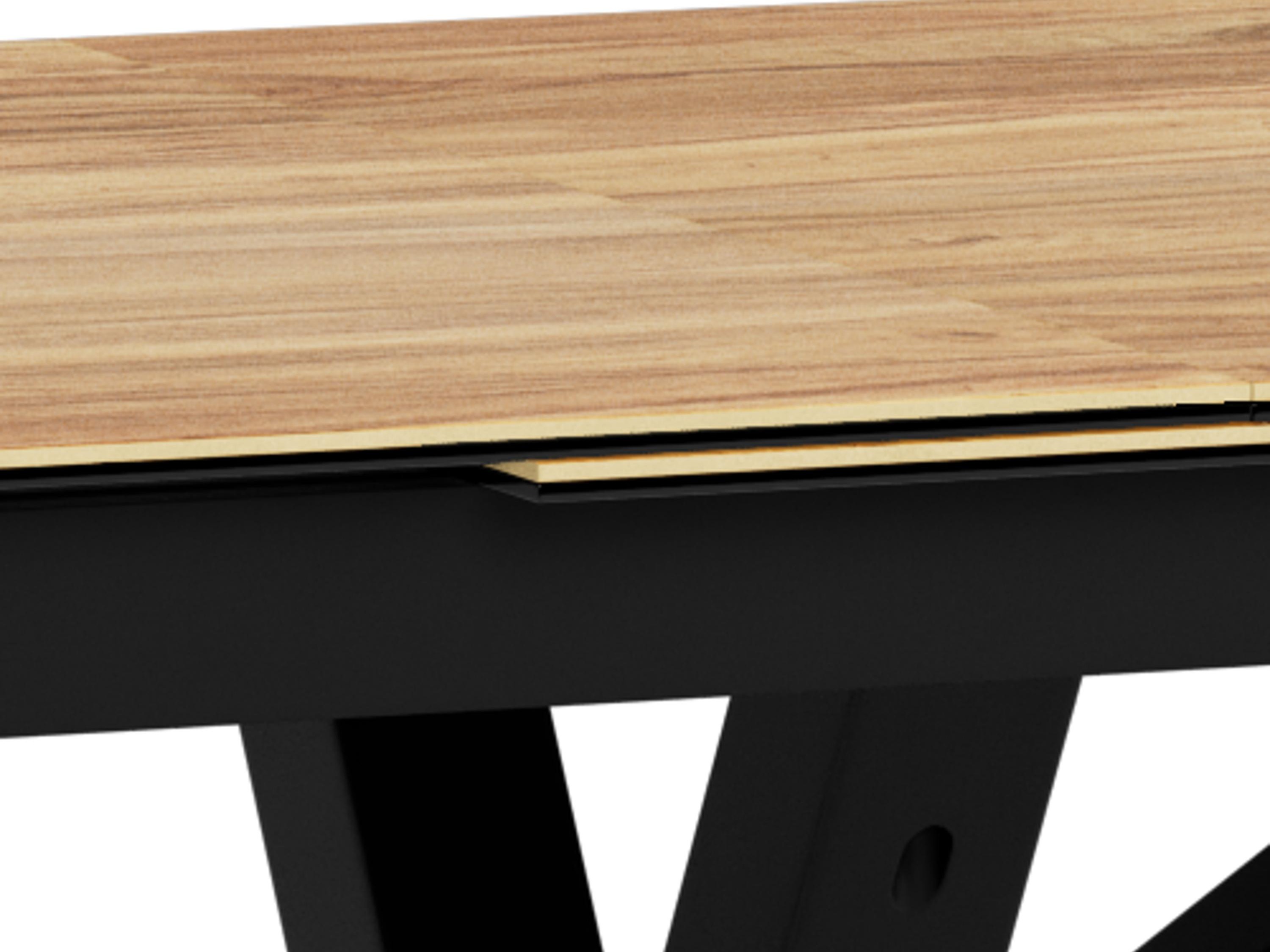 Table Norsica 676 (Chêne sauvage + Noir)