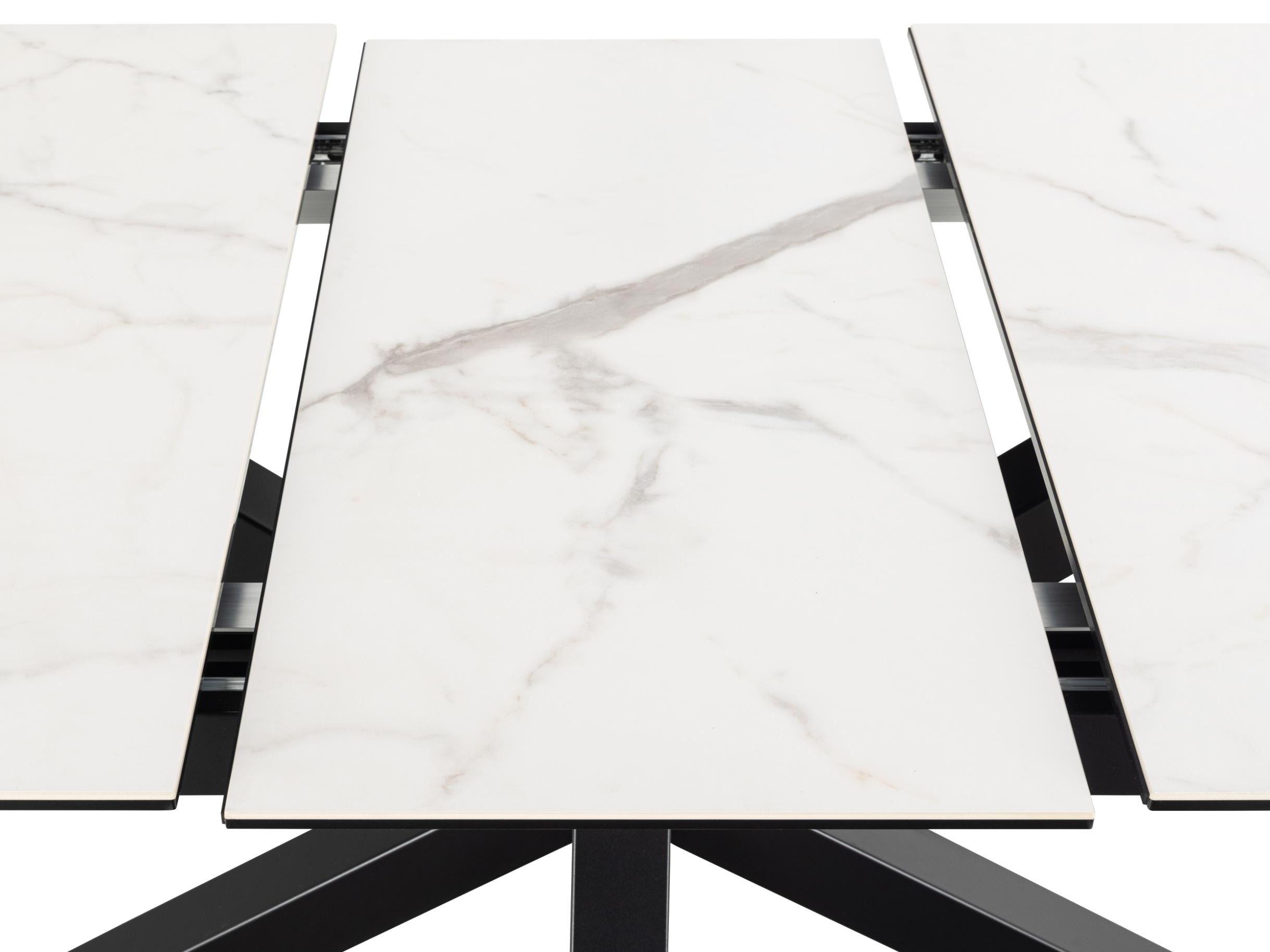 Table Norsica 676 (Marbre blanc + Noir)