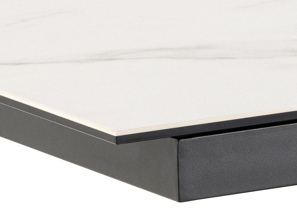 Table Norsica 676 (Marbre blanc + Noir)