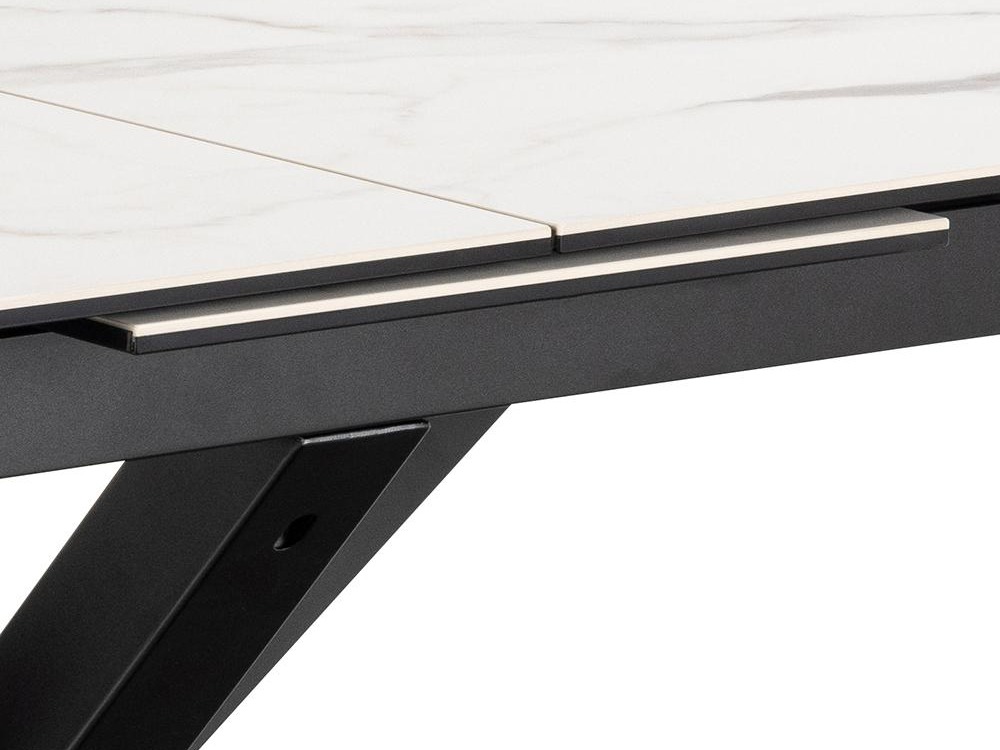 Table Norsica 676 (Marbre blanc + Noir)
