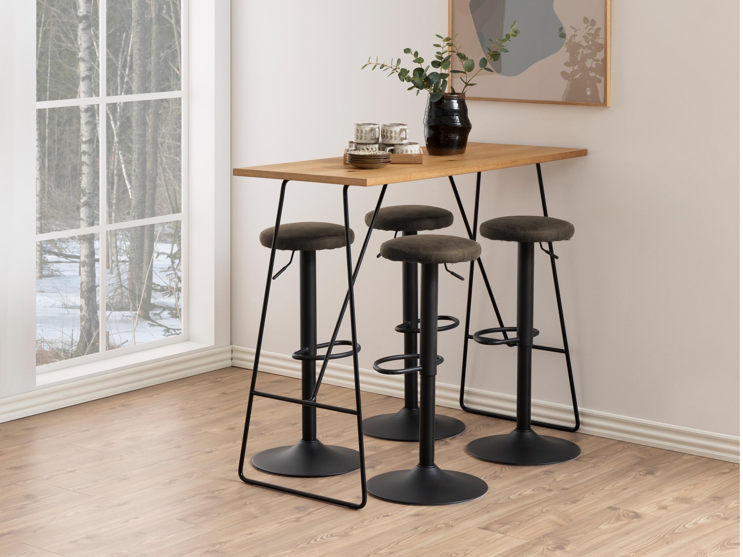 Chaise de bar mi-hauteur Norsica 325 (Anthracite)