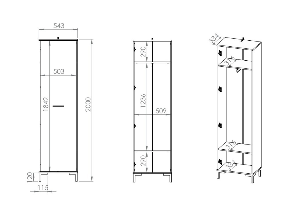 Meuble d'entrée Fiolevo 105