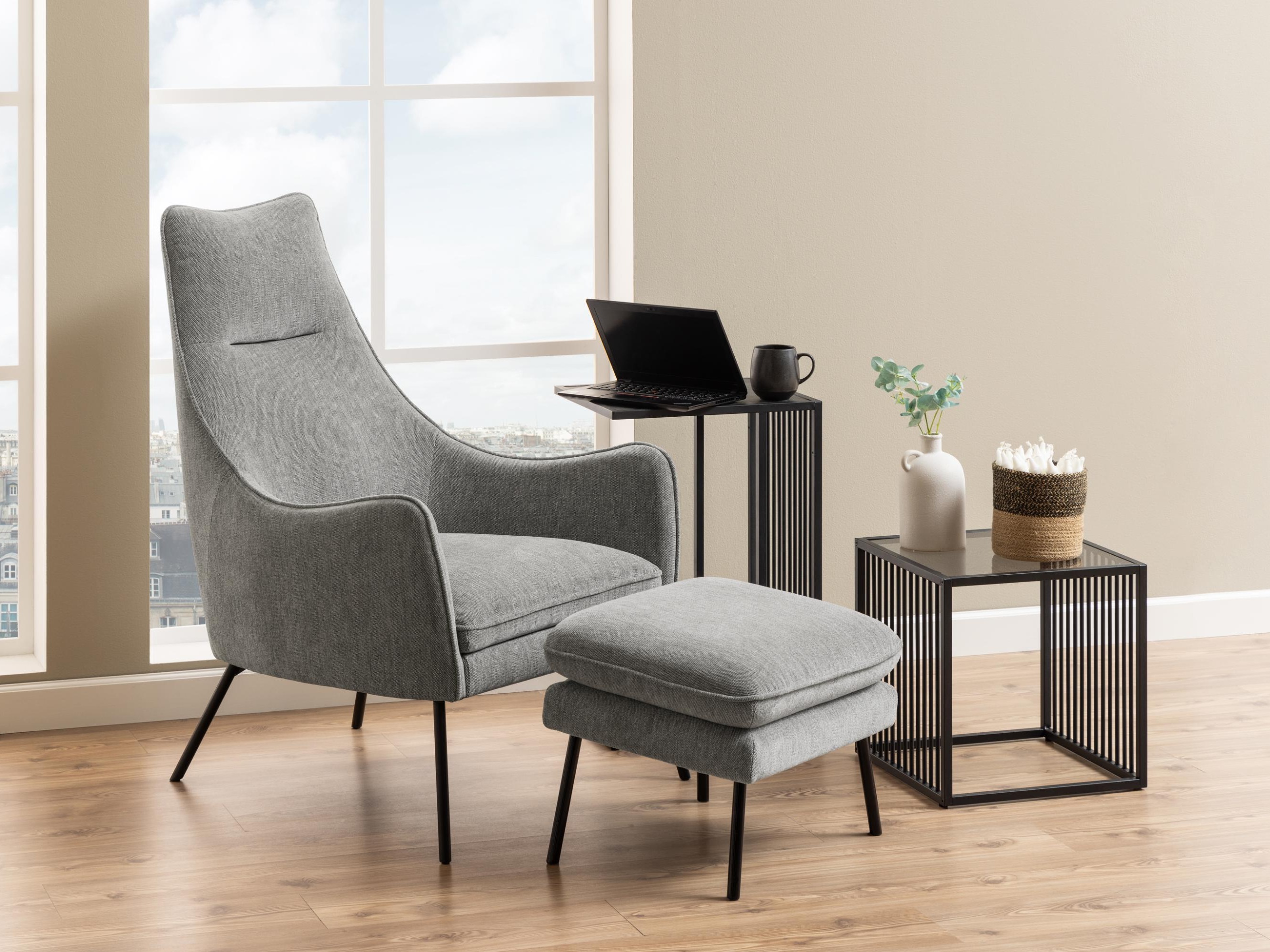 Table d'appoint Norsica Livevai 102 (Noir)