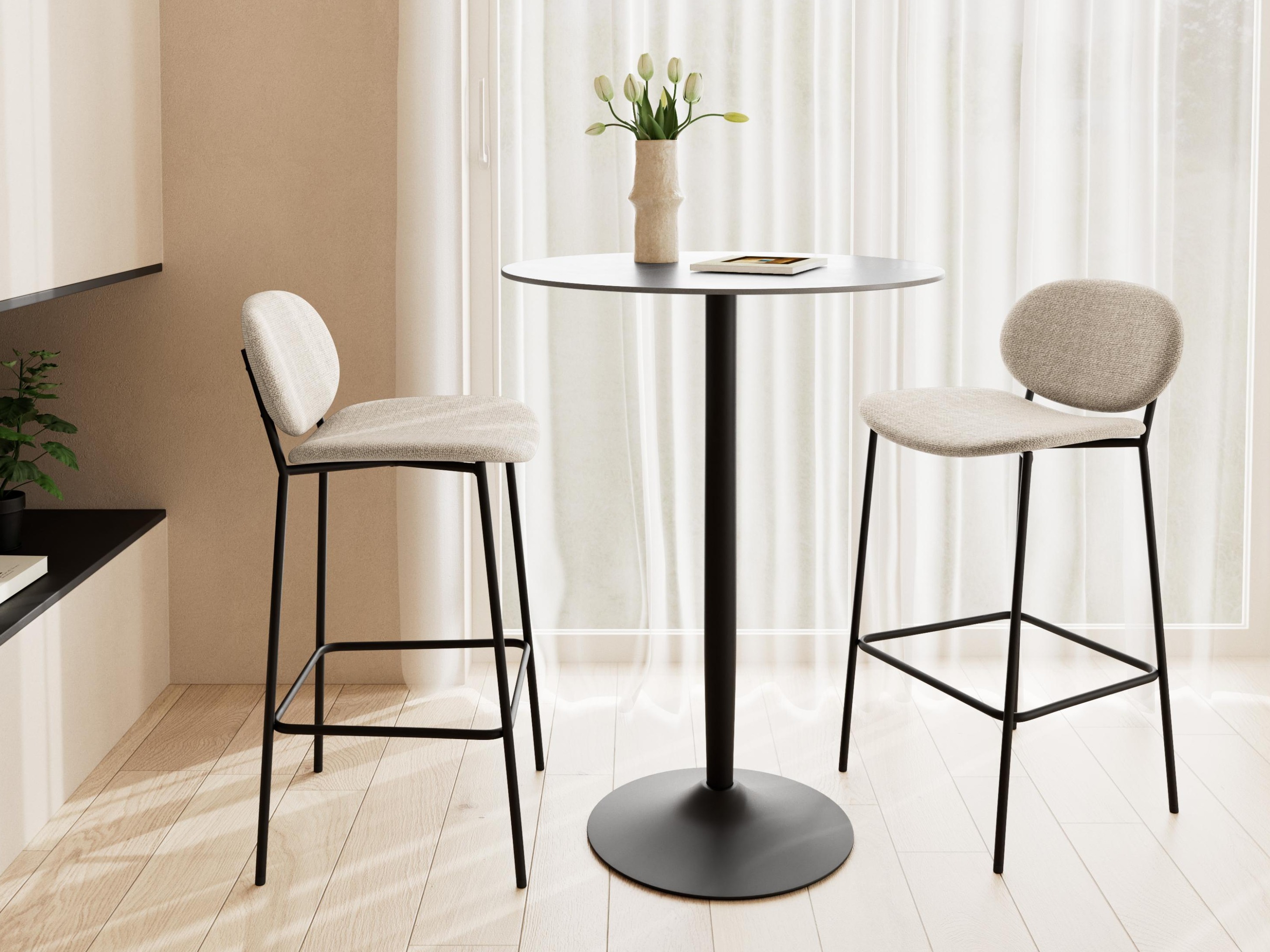 Table de bar Norsica 863 (Marbre noir)