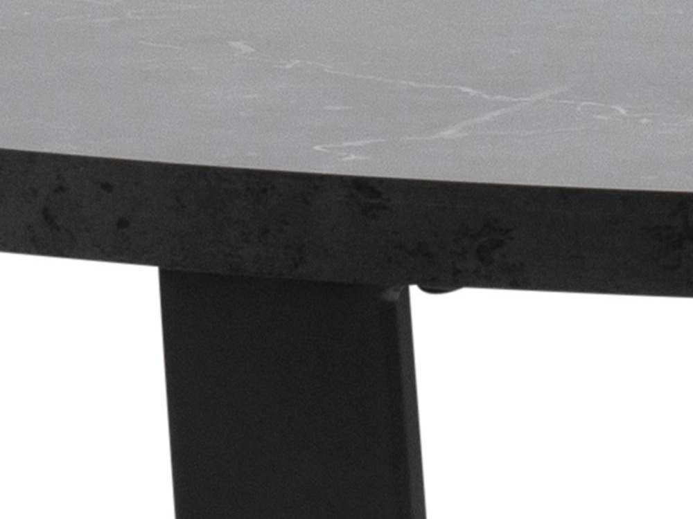 Table Norsica 309 (Marbre noir + Noir)