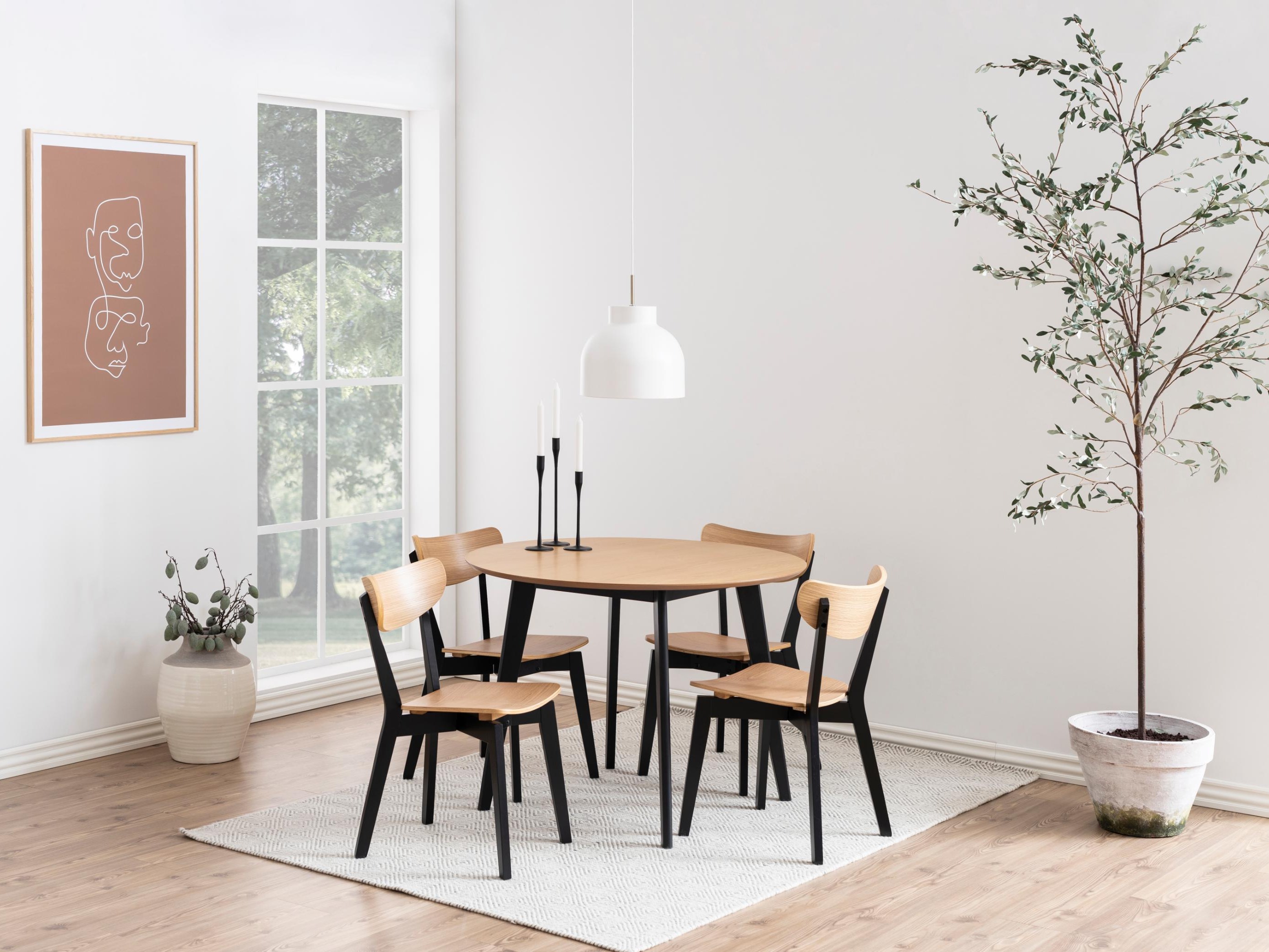 Table Norsica 310 (Chêne + Noir)