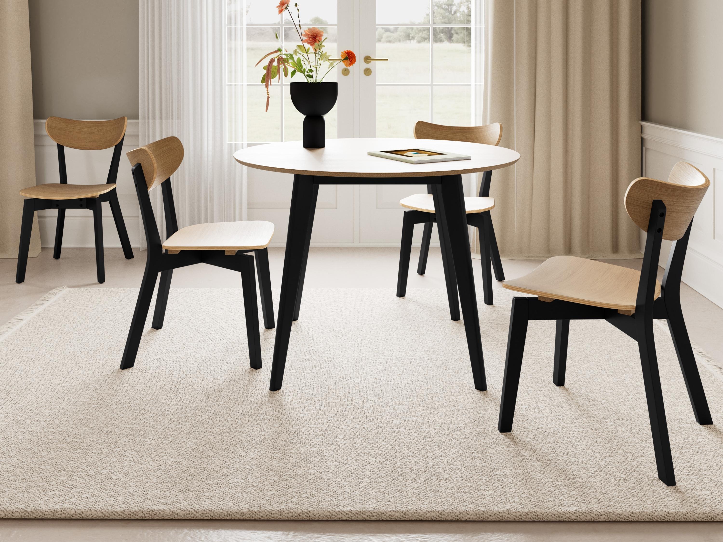 Table Norsica 310 (Chêne + Noir)