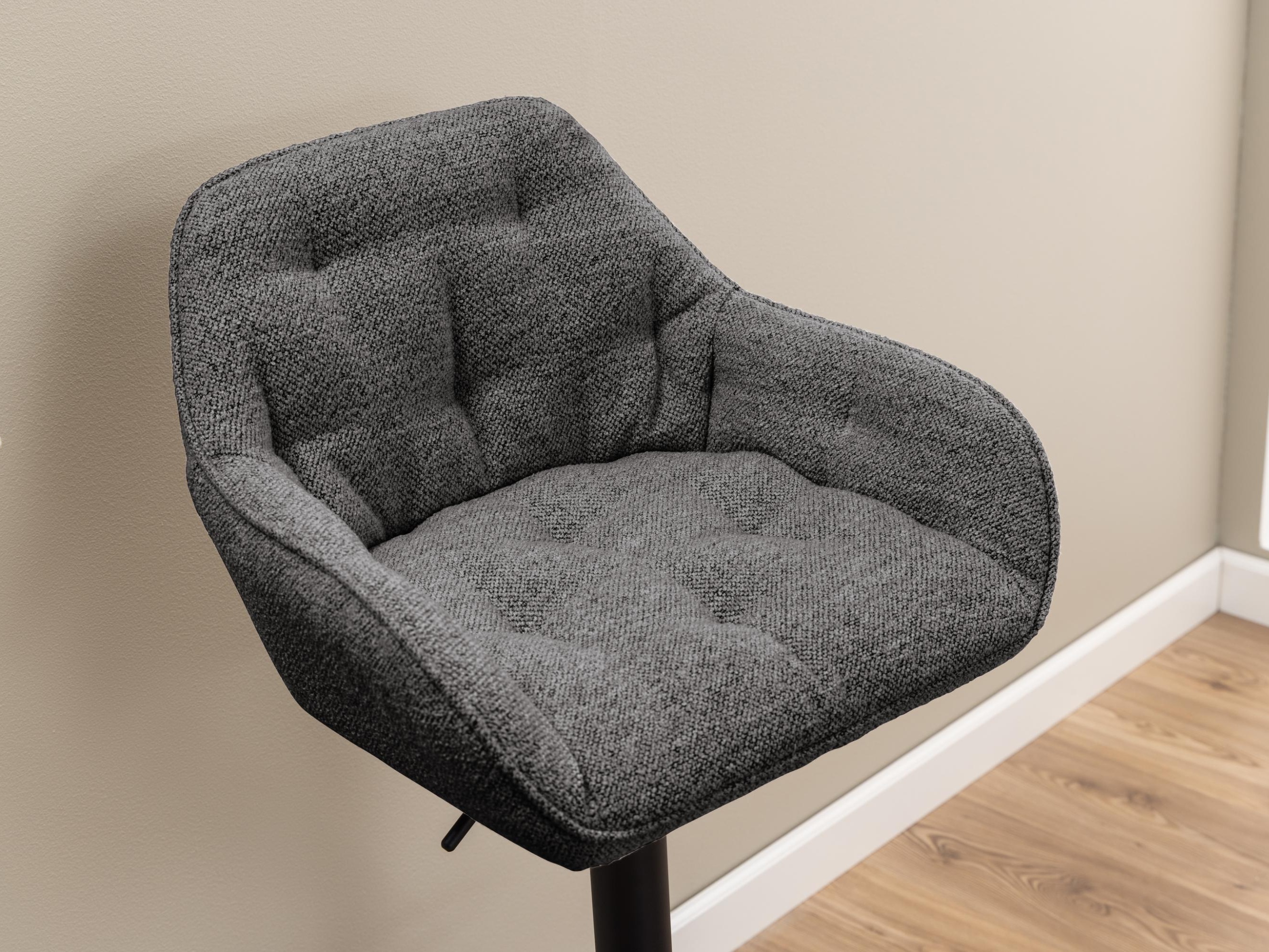 Chaise de bar mi-hauteur Norsica 650 (Noir + Anthracite)