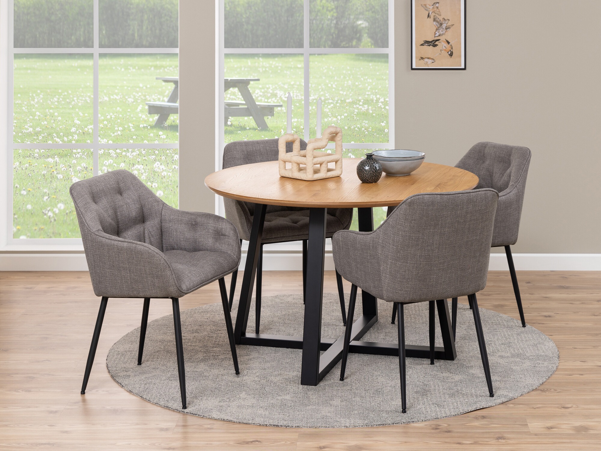 Chaise Norsica 323 (Marron gris)
