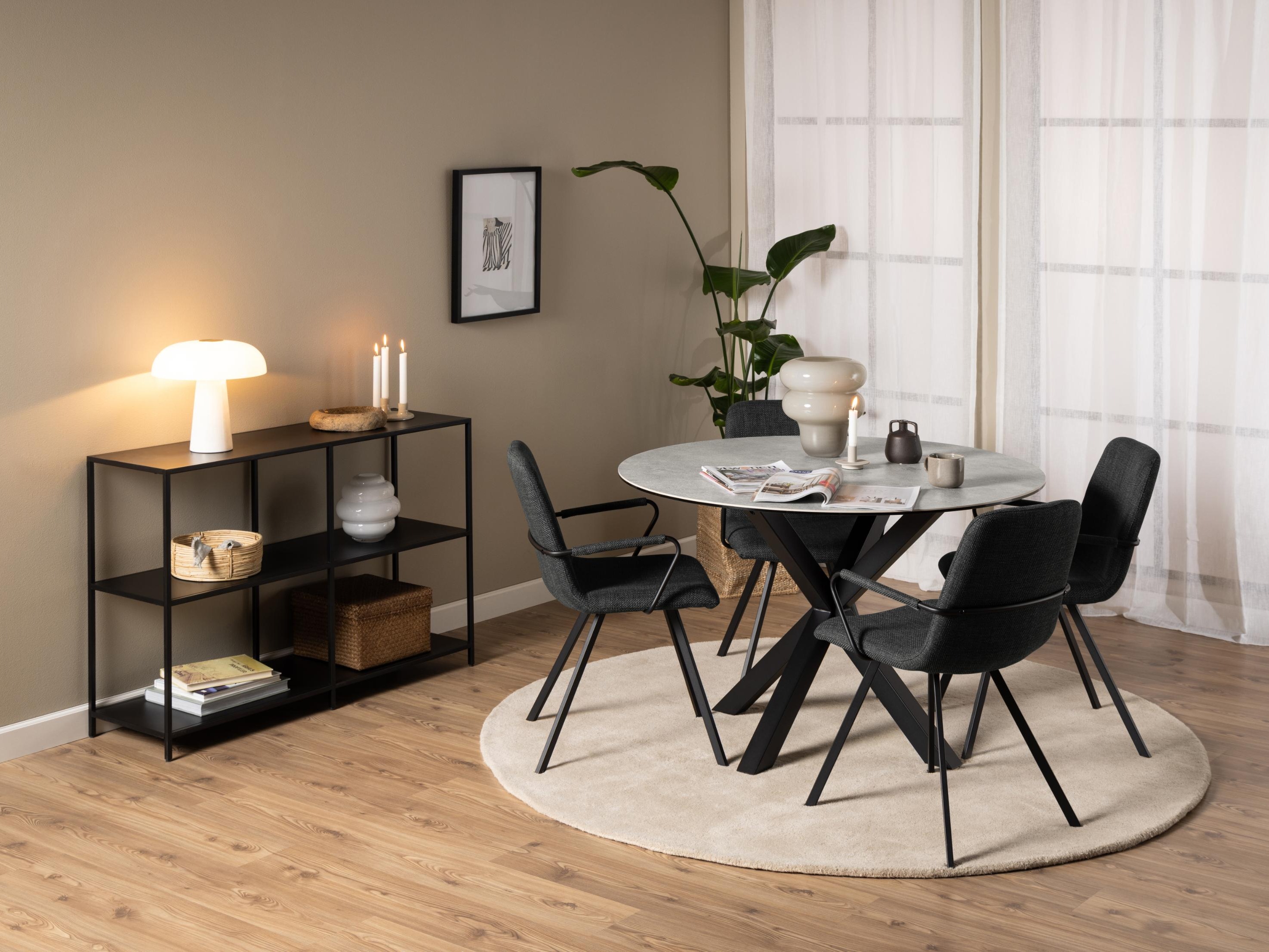 Chaise Norsica 681 (Gris + Noir)